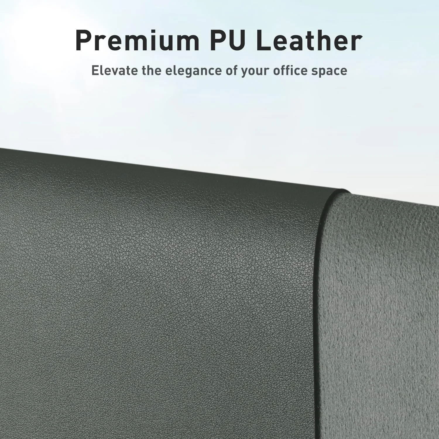 Aothia Leather Desk Pad Protector, Large Mouse Pad, Office Desk Mat, Non-Slip PU Leather Desk Blotter, Laptop Desk Pad, Waterproof Desk Writing Pad for Office and Home (Jungle Green, 23.6" x 13.7")