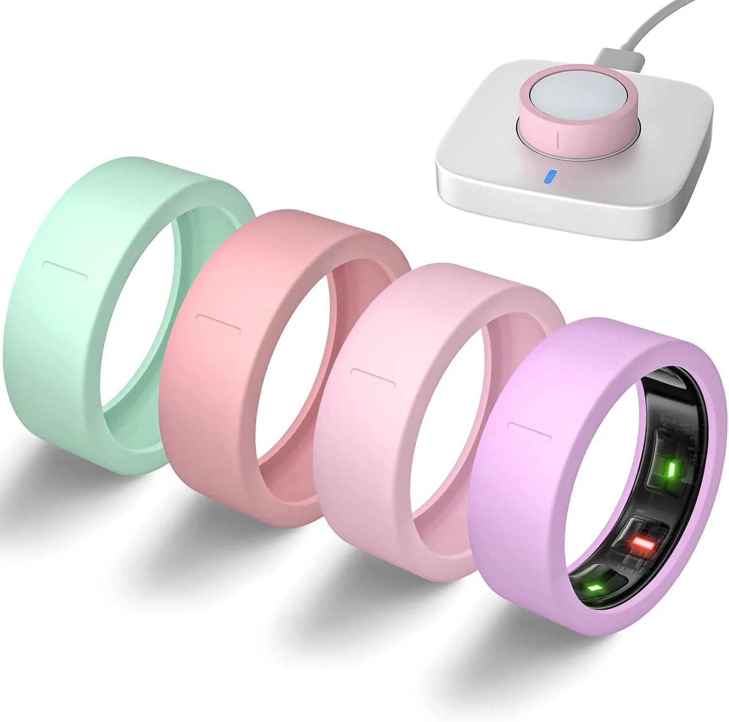 4 Pack Ultra-Thin Covers Compatible with Oura Ring Gen 4/Oura Gen 3 Cover