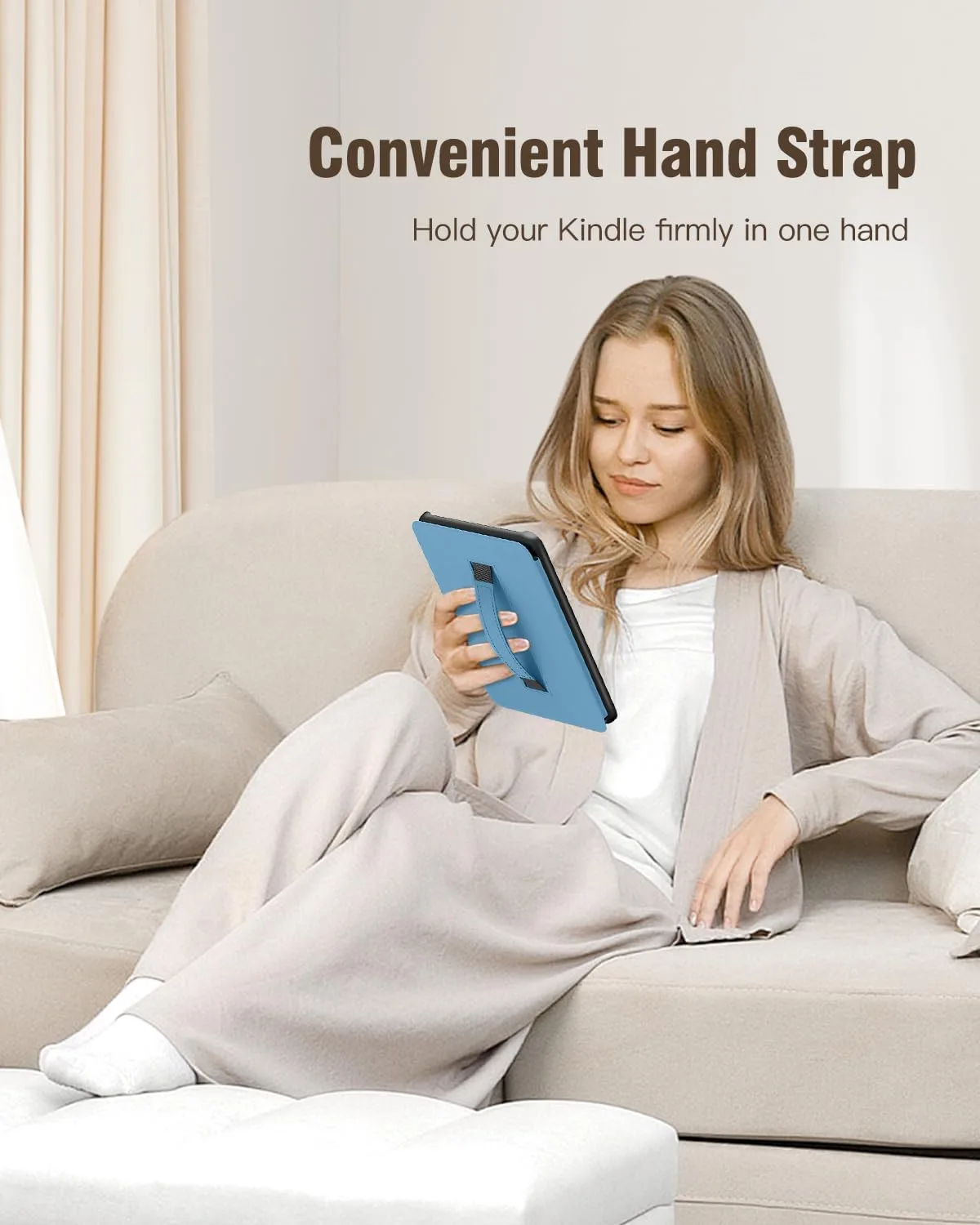 MoKo Case for 6" Kindle (11th Generation-2024/2022 Release), French Blue