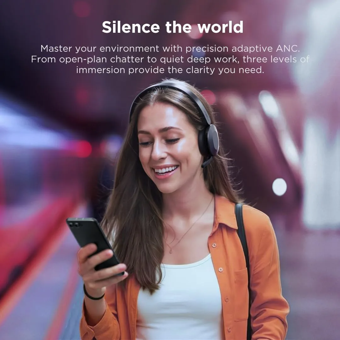 Lenovo ThinkPad Dual Mode Wireless ANC Foldable Headset 8550 (Aura Edition) – Sound by Bose, AI Noise Cancelling Mic, Microsoft Teams Certified, Bluetooth 5.3, USB-C Receiver, Grey