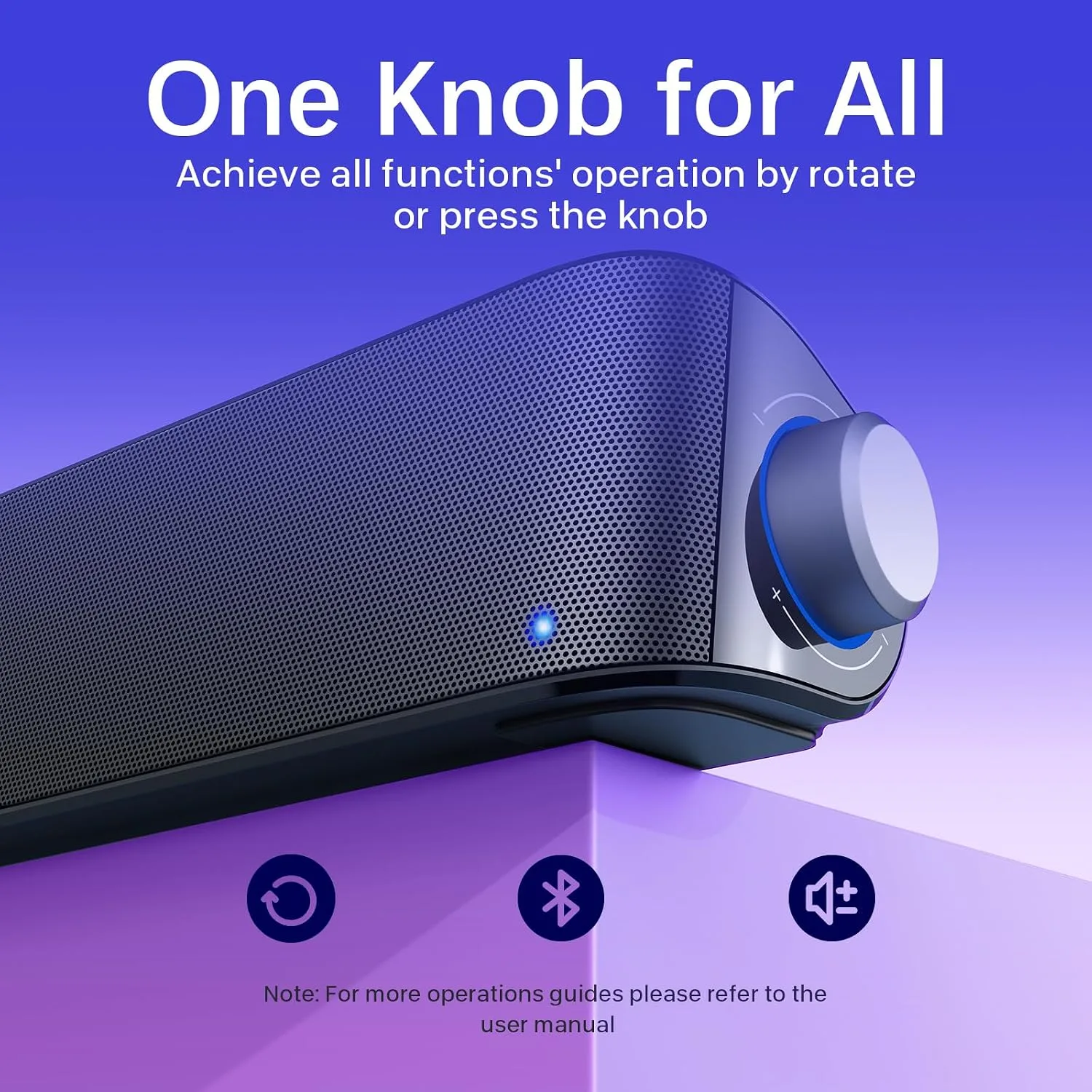 Nylavee Computer Speakers for Desktop PC, Bluetooth & AUX PC Sound Bar