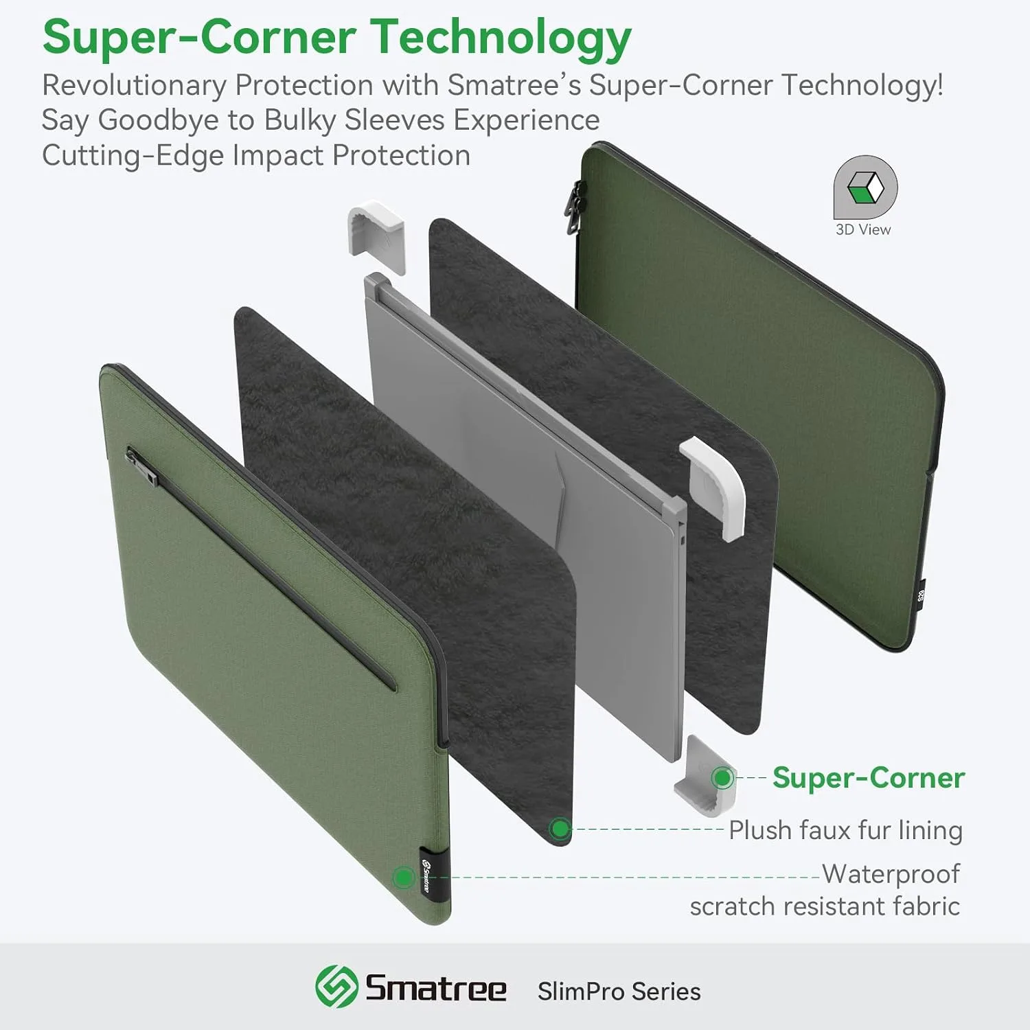 Smatree Laptop Sleeve with Textured Fabric for 14" GIGABYTE U4 UD