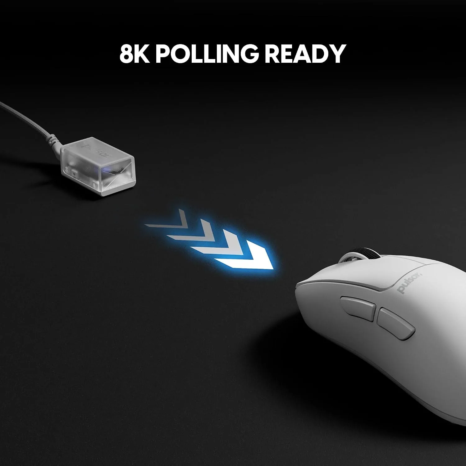 Pulsar Gaming Gears Xlite Crazylight Gaming Mouse, Mini, Uyuni White