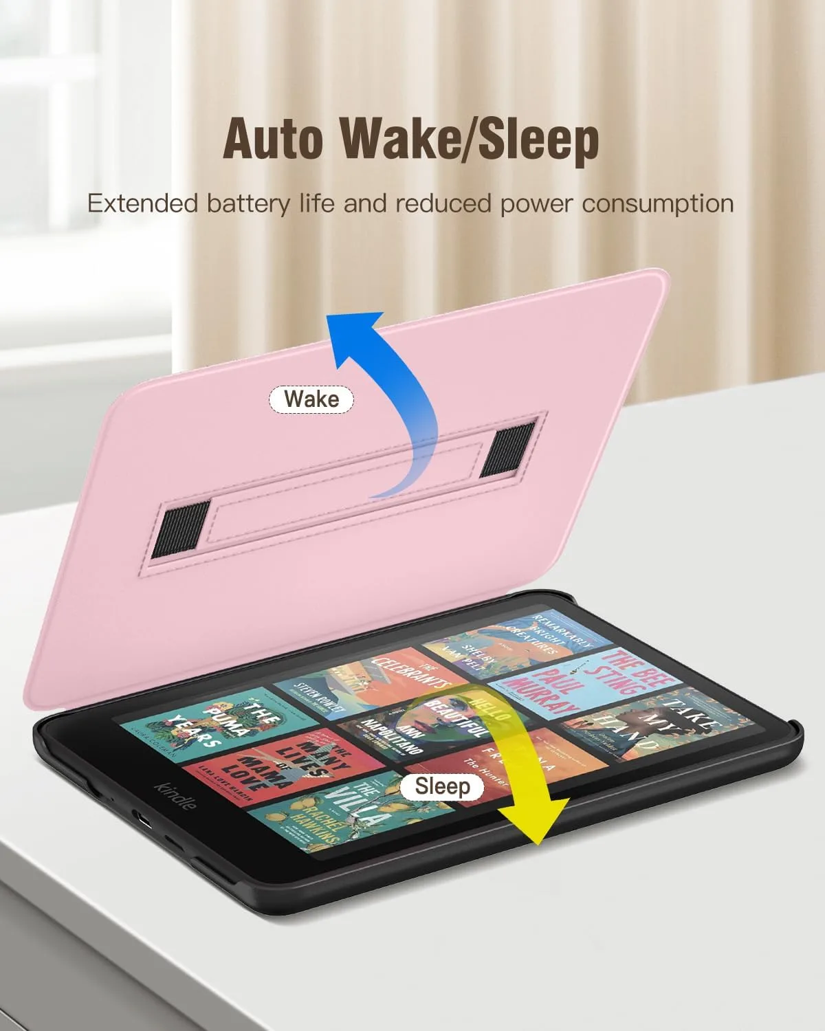 MoKo Case for 7" Kindle Paperwhite 12th Gen 2024 & Colorsoft, Cherry Bow