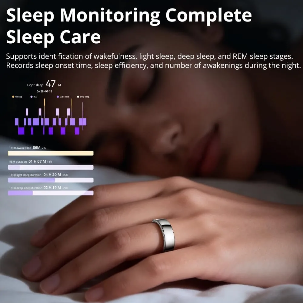 COLMI Ring 2 Pro Titanium Smart Ring, AI Health, Sleep & Fitness Ring.