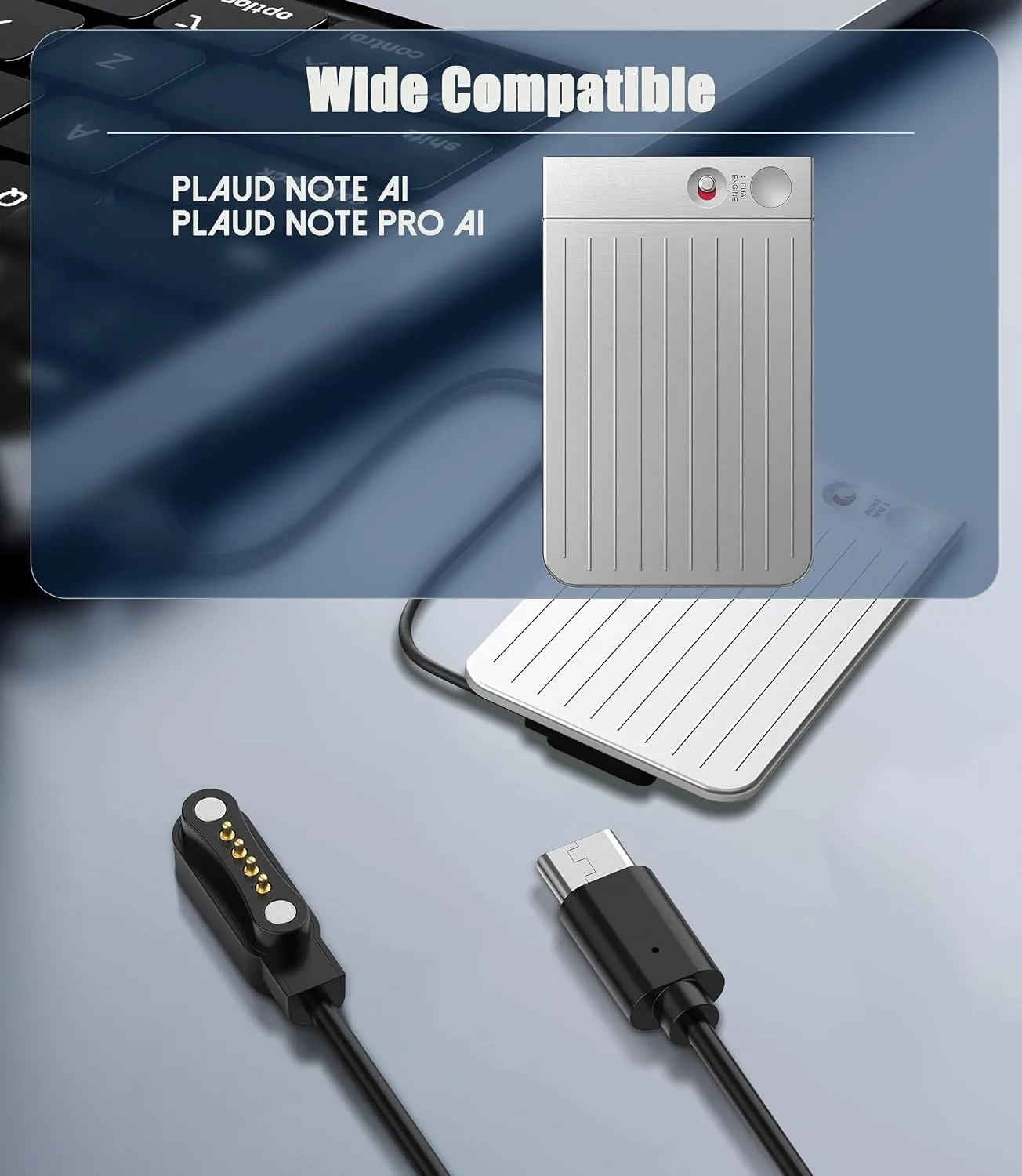 3 Packs USB-C Charging Cable Compatible with PLAUD Note Pro AI