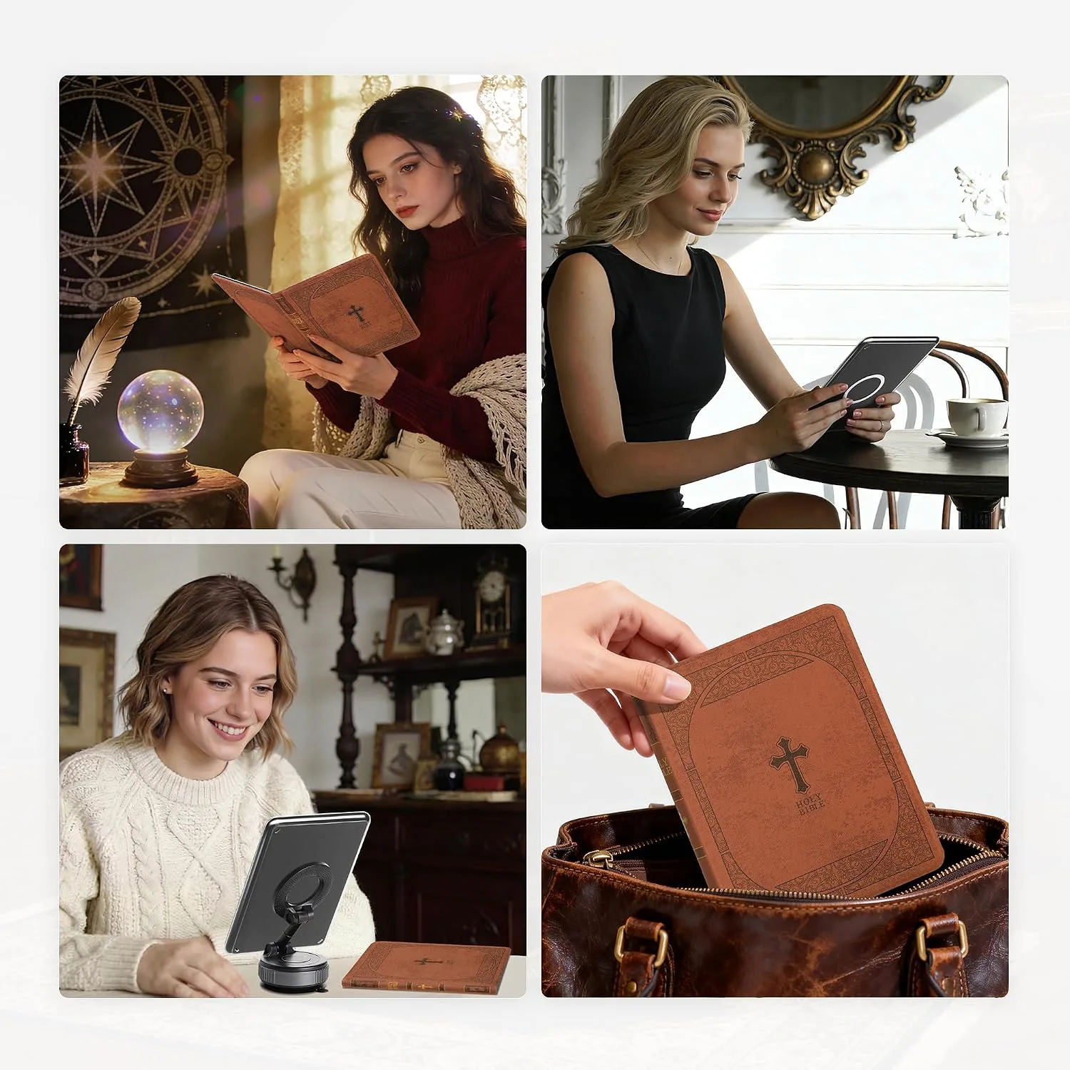 Magnetic Book Cover Case for 7'' Kindle Paperwhite & Colorsoft