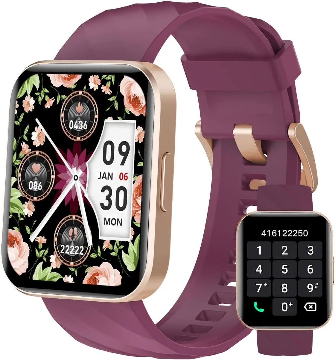 Smart Watch for Women, Answer/Make Calls, for iPhone/Android Phone Purple