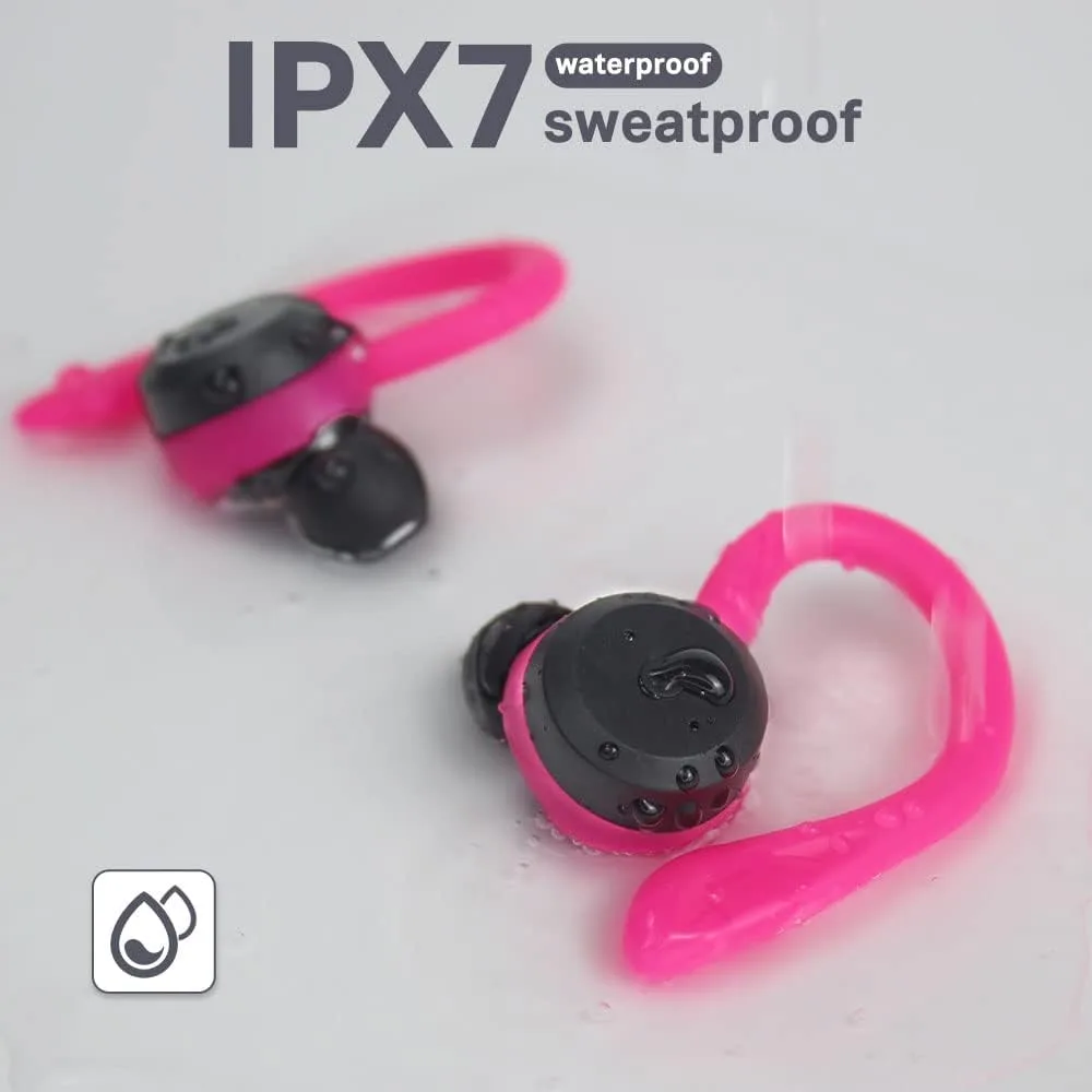 APEKX Wireless Earbuds, IPX7 Waterproof Bluetooth Headphone w/Mic Deep Bass