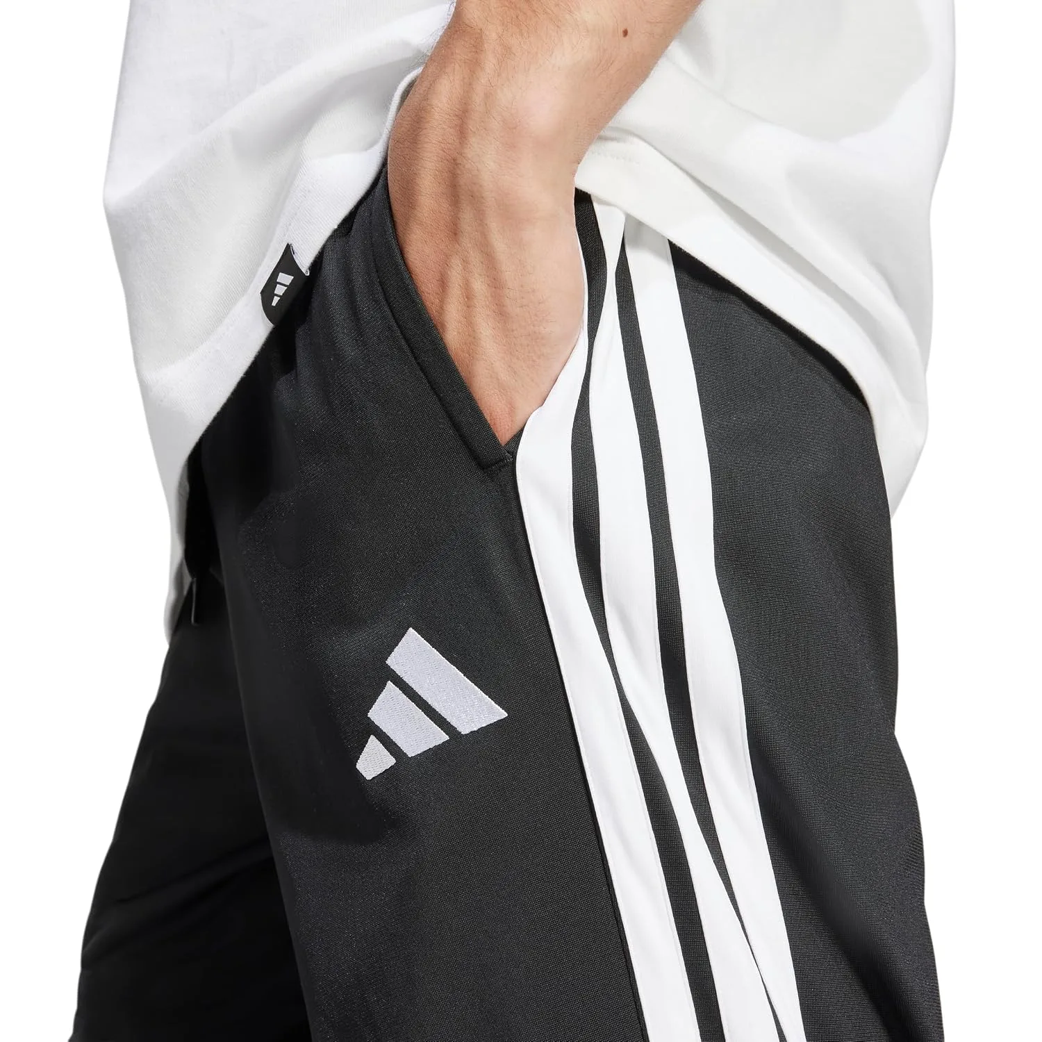 adidas Mens Dayready Open Hem Tracksuit Bottoms Casual - Black
