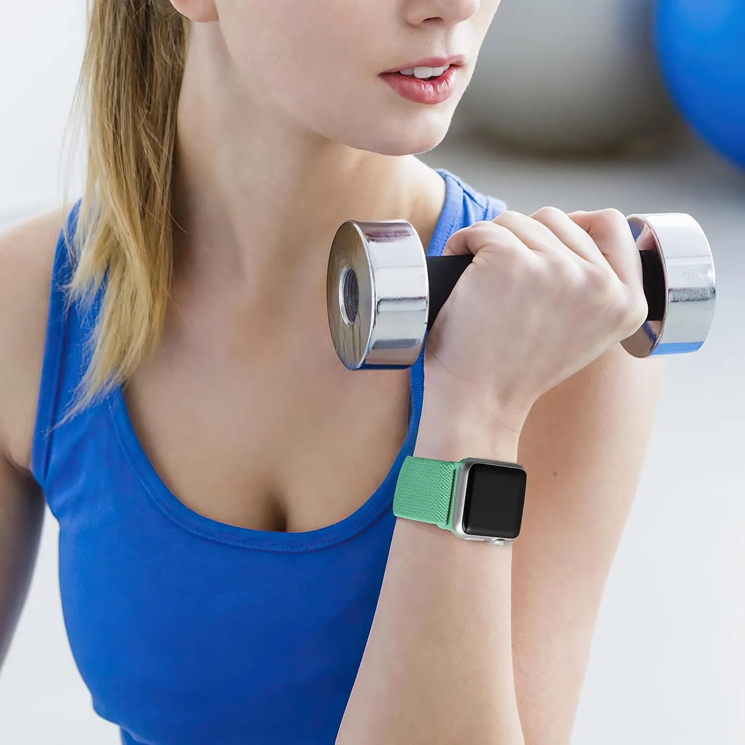 DaQin 3 Pack Stretchy Solo Loop Compatible with Apple Watch Bands Men Women