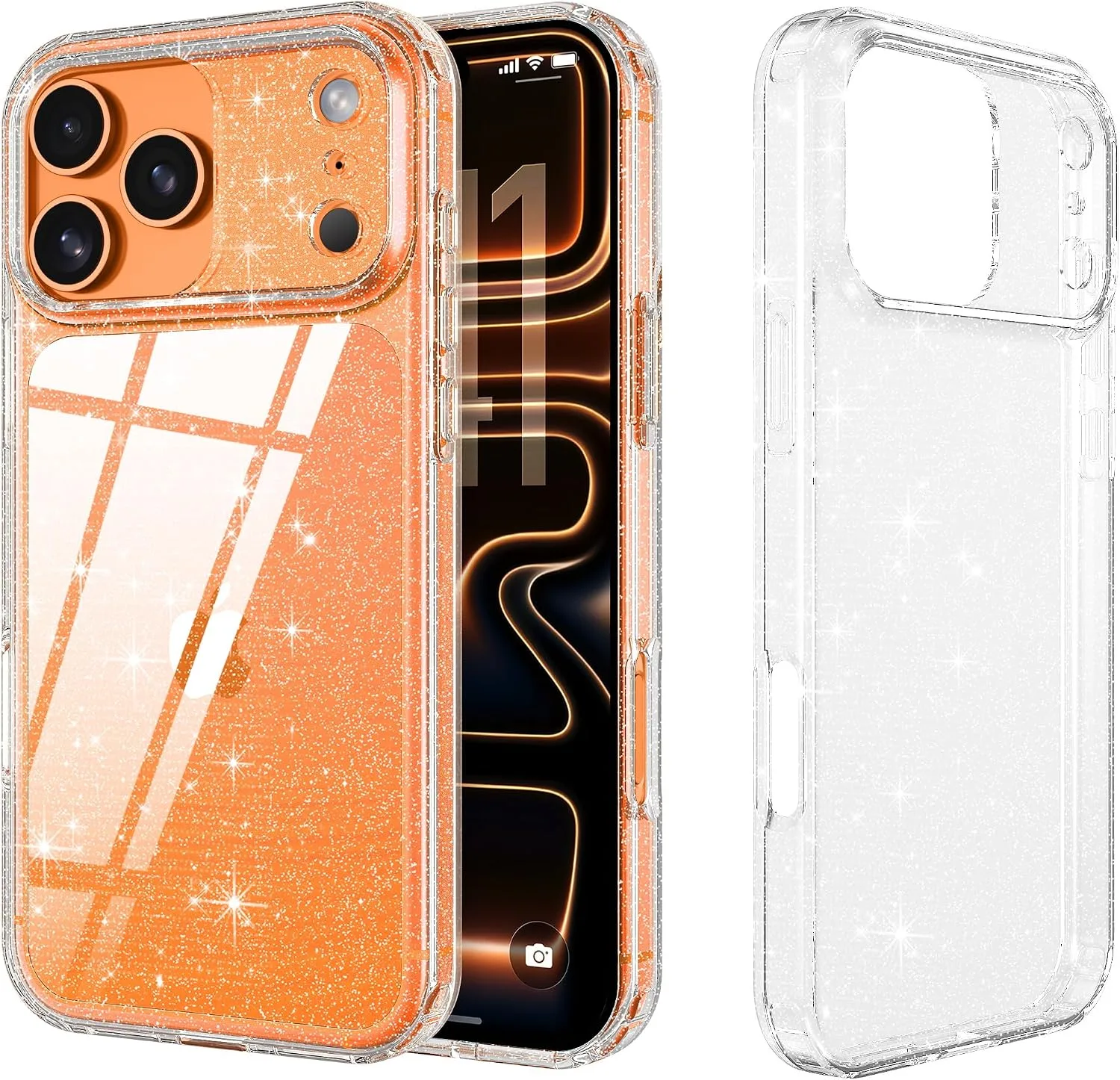 YINLAI for iPhone 17 Pro Max Case 6.9-Inch Anti-Yellowing, Clear Glitter