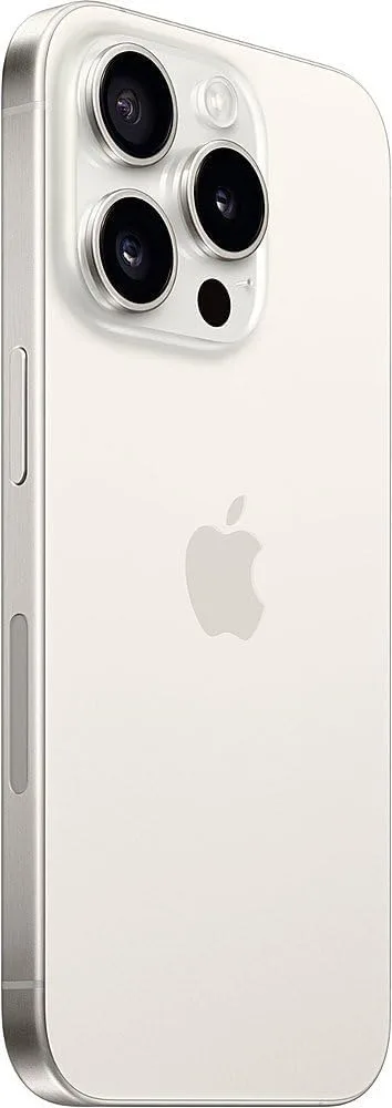 Apple iPhone 15 Pro Max, 256GB, White Titanium - Unlocked (Renewed)