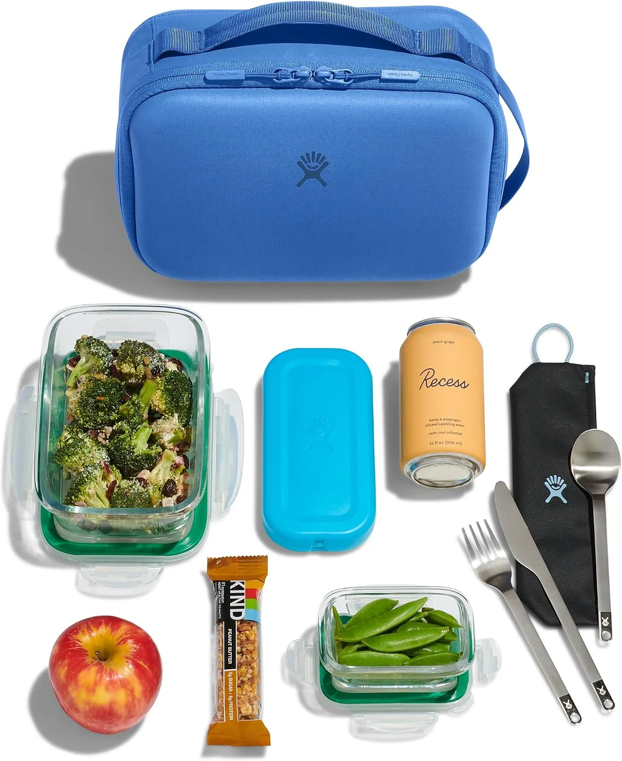 Hydro Flask Carry Out Lunch Box – Insulated Adult Lunch Cooler for Men and Women 5 L Cascade Blue