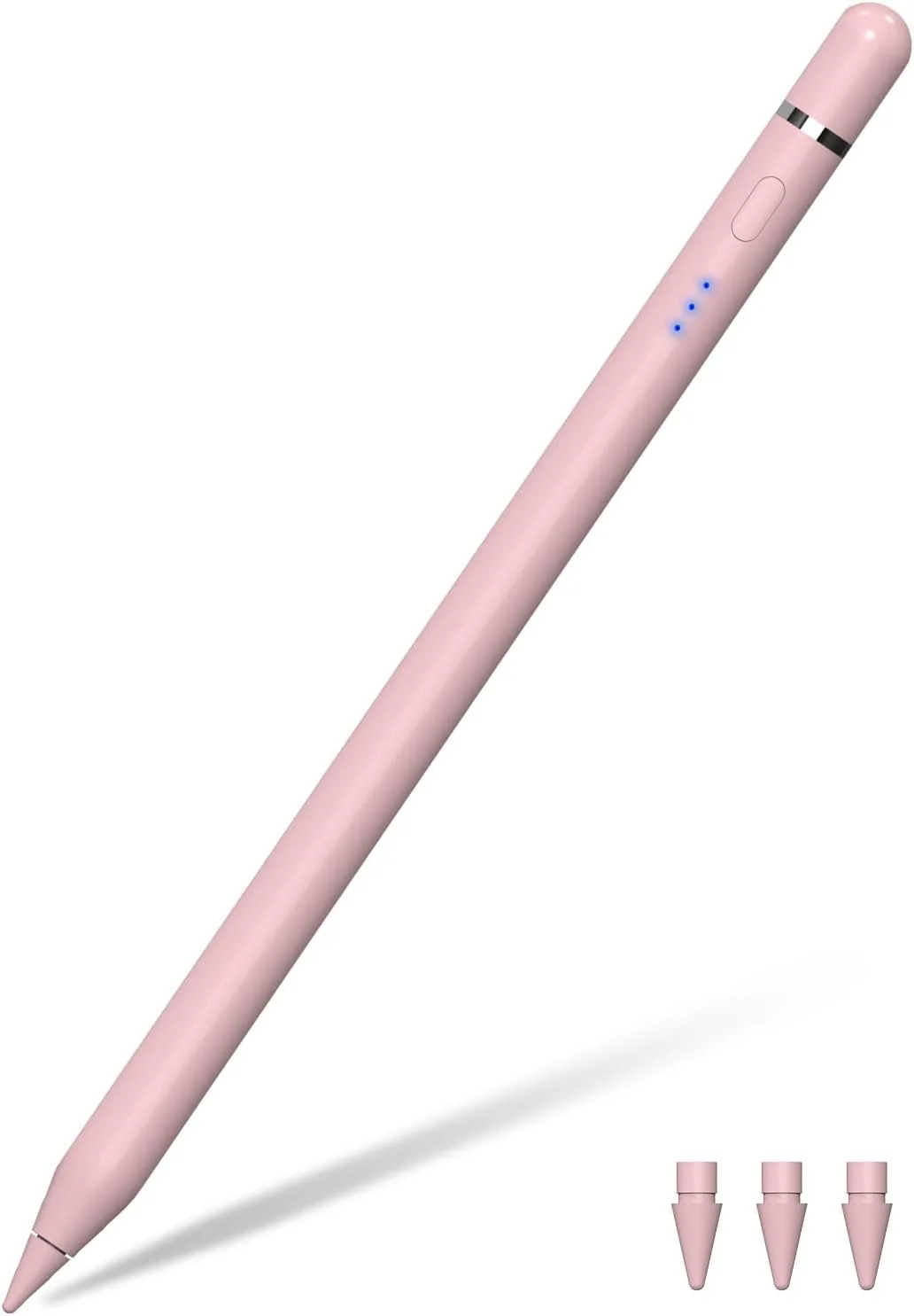 iPad Pencil 1st Generation for iPad, Stylus Pen for Apple Pencil 2nd Generation with Magnetic Charging Tilt Sensitivity& Palm Rejection, Pencil for iPad Pro 11/12.9/13, Air, Mini Pink