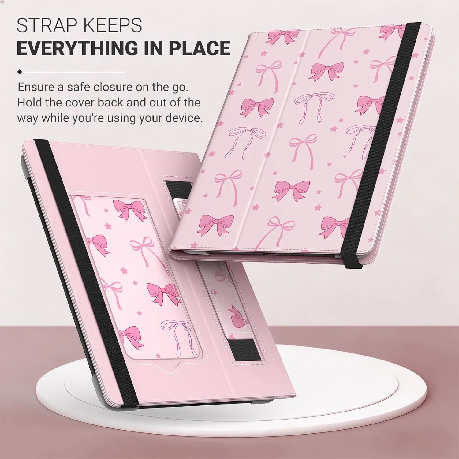 MoKo Universal Case for 6.8,7 Inch Paperwhite eReaders&Tablets,Bow
