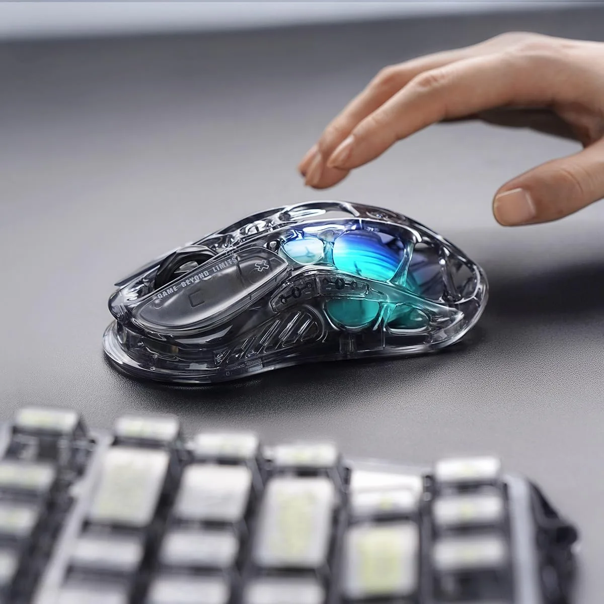 GravaStar Mercury M2 Wireless Gaming Mouse with RGB - 1k Polling Rate