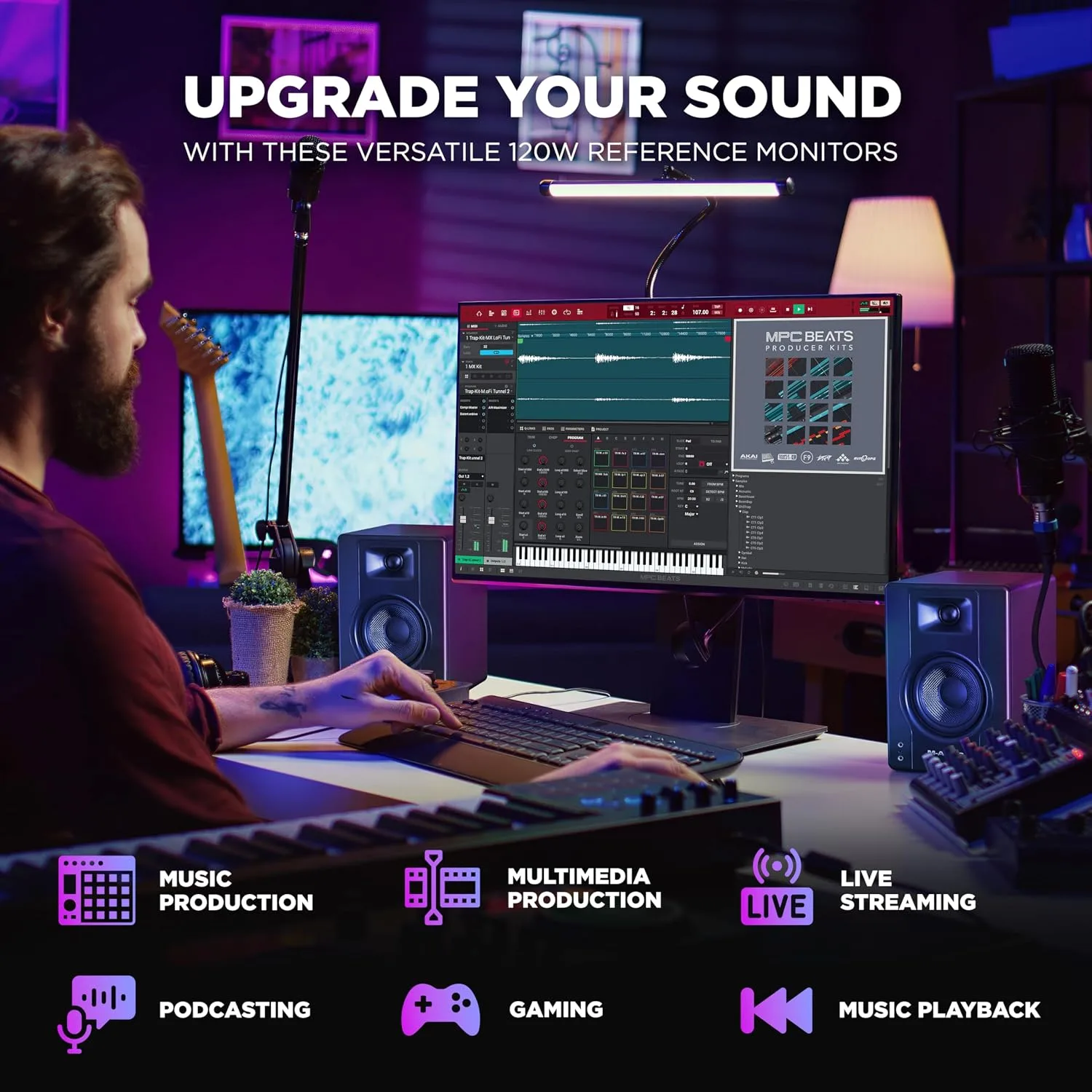 M-AUDIO BX4 4.5" Wired Studio Monitors Pair