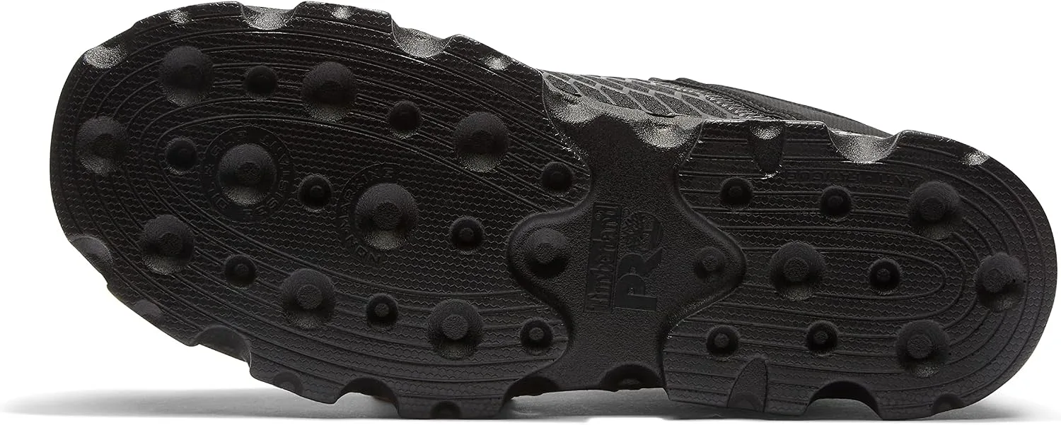 Timberland PRO Men's Powertrain Sport Alloy Safety Toe Industrial Athletic Work Shoe, Black/Grey-2024 New, 9