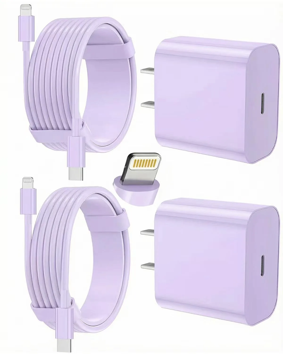 iPhone Charger Fast Charging, USB C Charger Block, 6FT/10FT Lightning Cable
