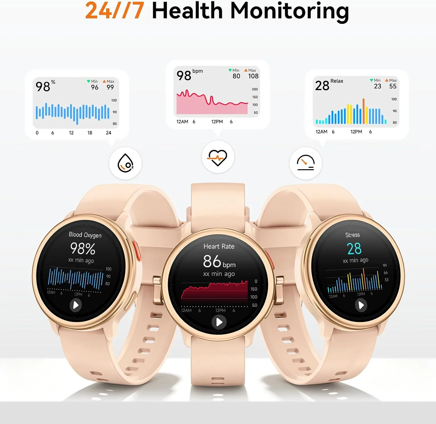 aeac Smart Watch for Women, 1.27" HD Smartwatch (Answer/Make Calls)