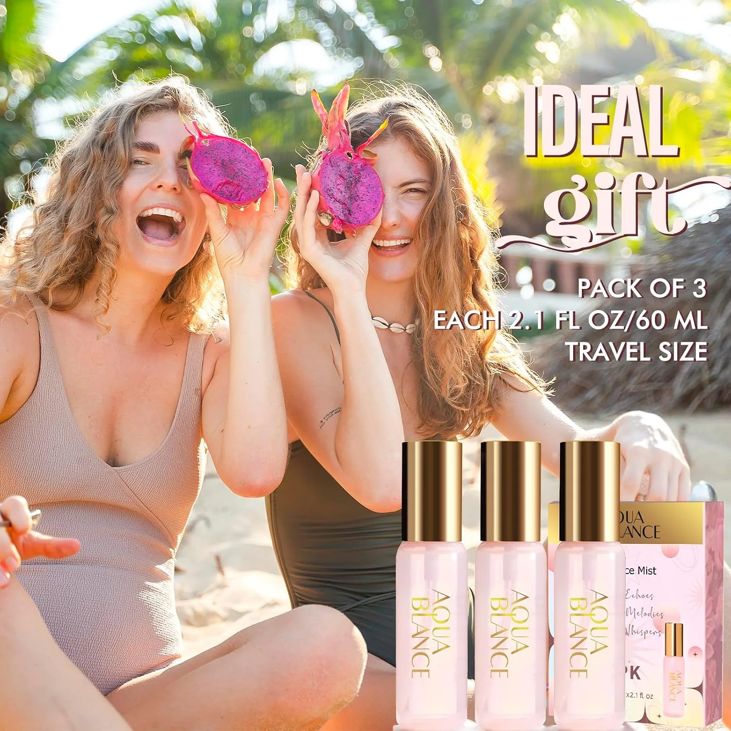 AQUA BLANCE Body Spray for Women, Body Fragrance Mist Gift Set, 9-Pack, Each 60ml/2.1 FlOz, Travel Size Three Scents, Womens Body Spray