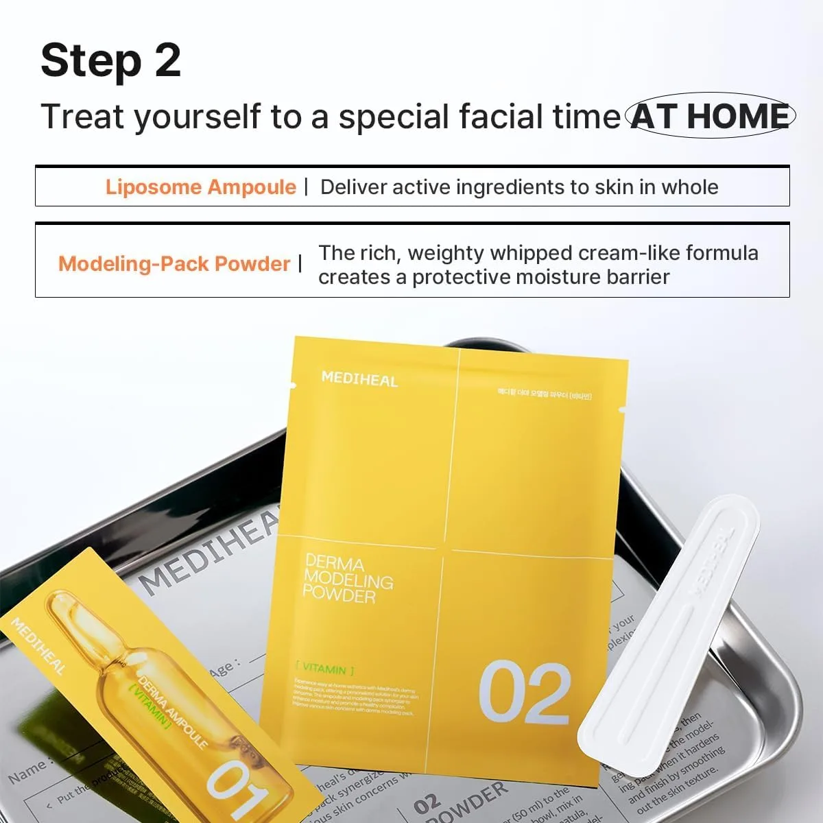 MEDIHEAL Vitamin Derma Modeling Pack (Pack of 1) - for Skin Radiance
