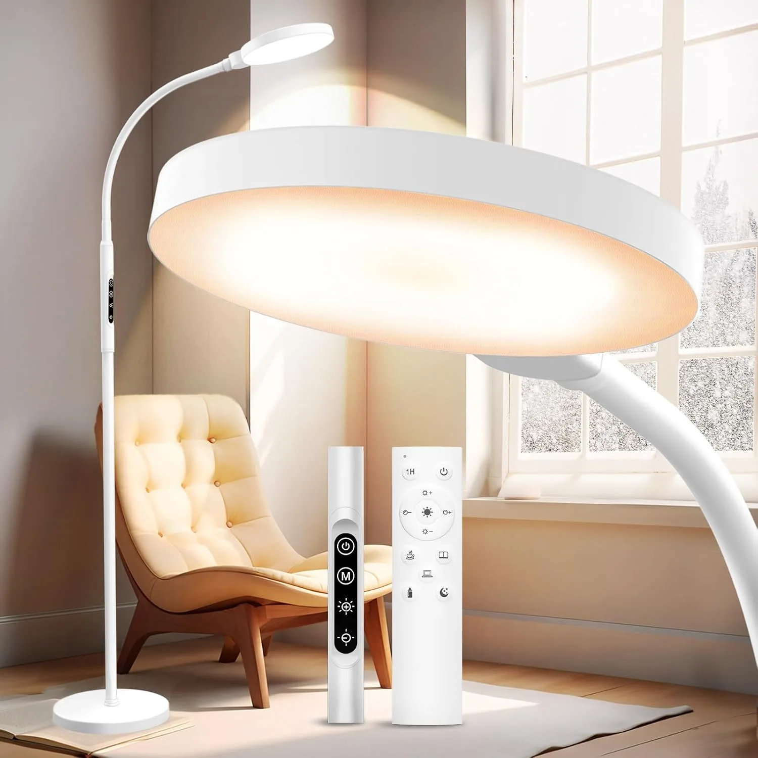 Light Therapy Lamp, 3 in 1 Therapy Floor Lighting, 11000 Lux