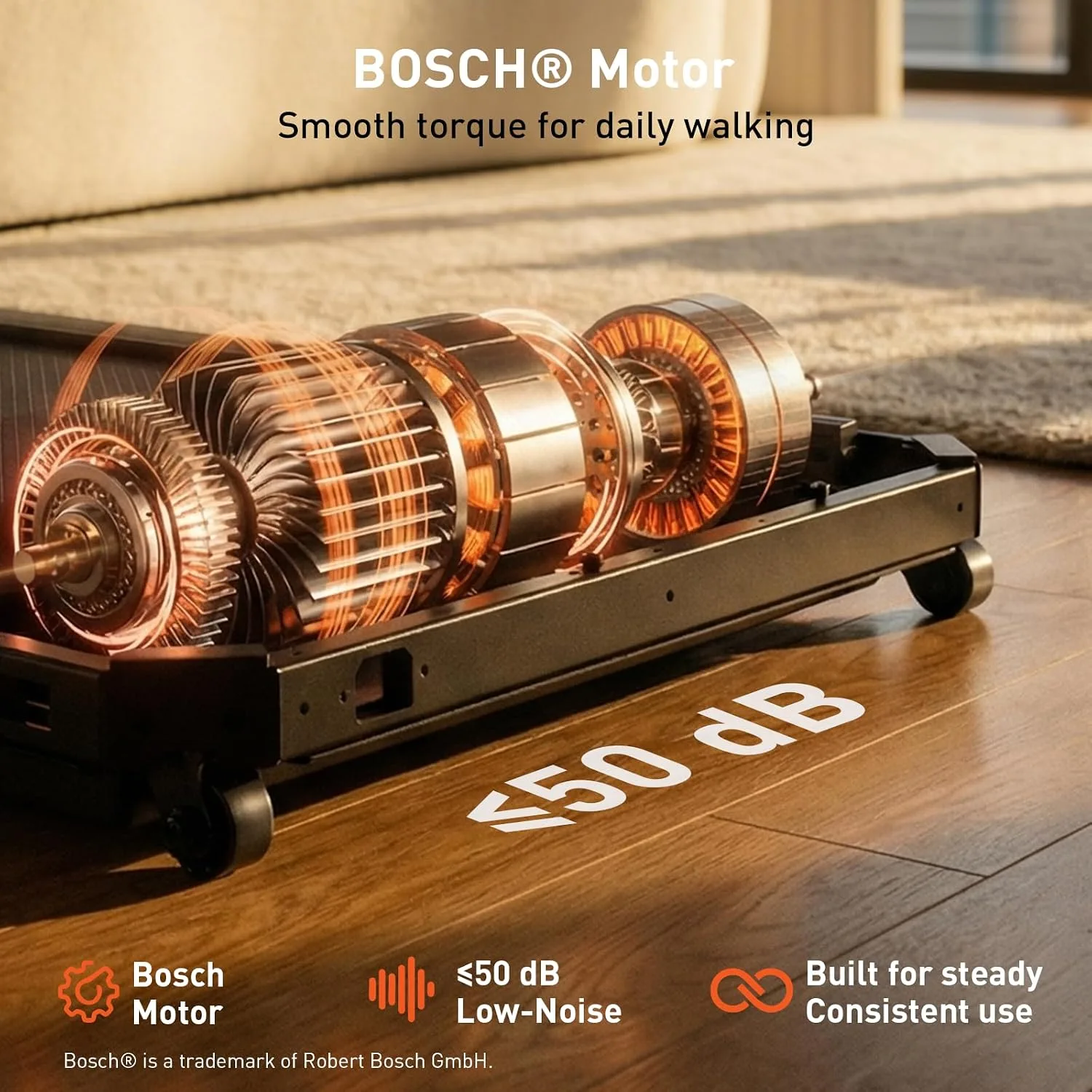 Cinta de correr Cybergoing T10 Walking Pad con tecnología Bosch®