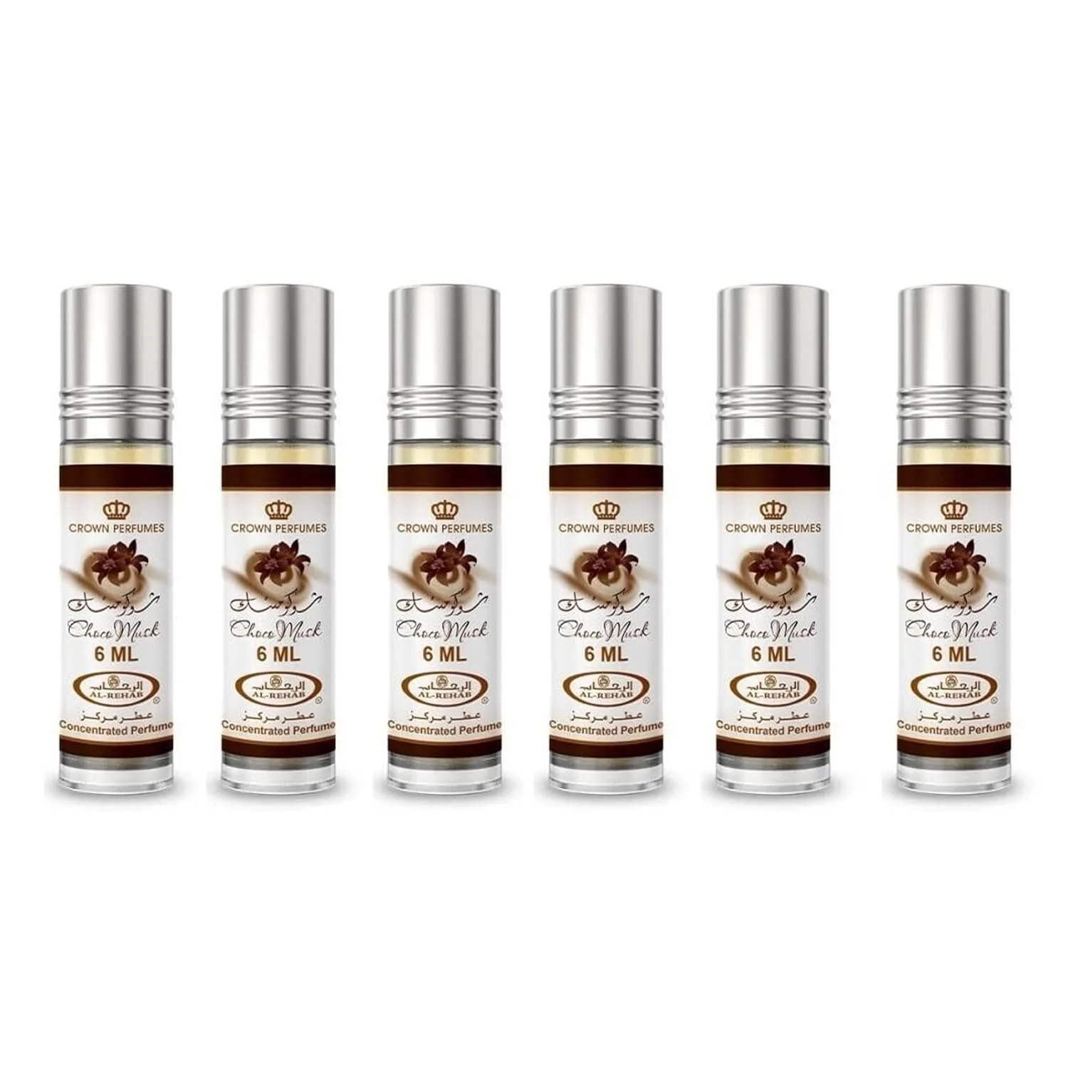Al-Rehab Choco Musk Concentrated Perfume Rollerball for Unisex, 0.2 Ounce (Pack of 2)
