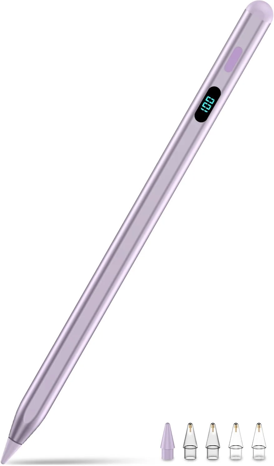 Stylus Pencil for iPad 2026-2018,Magnetic&Palm Rejection&Fast Charge-Purple