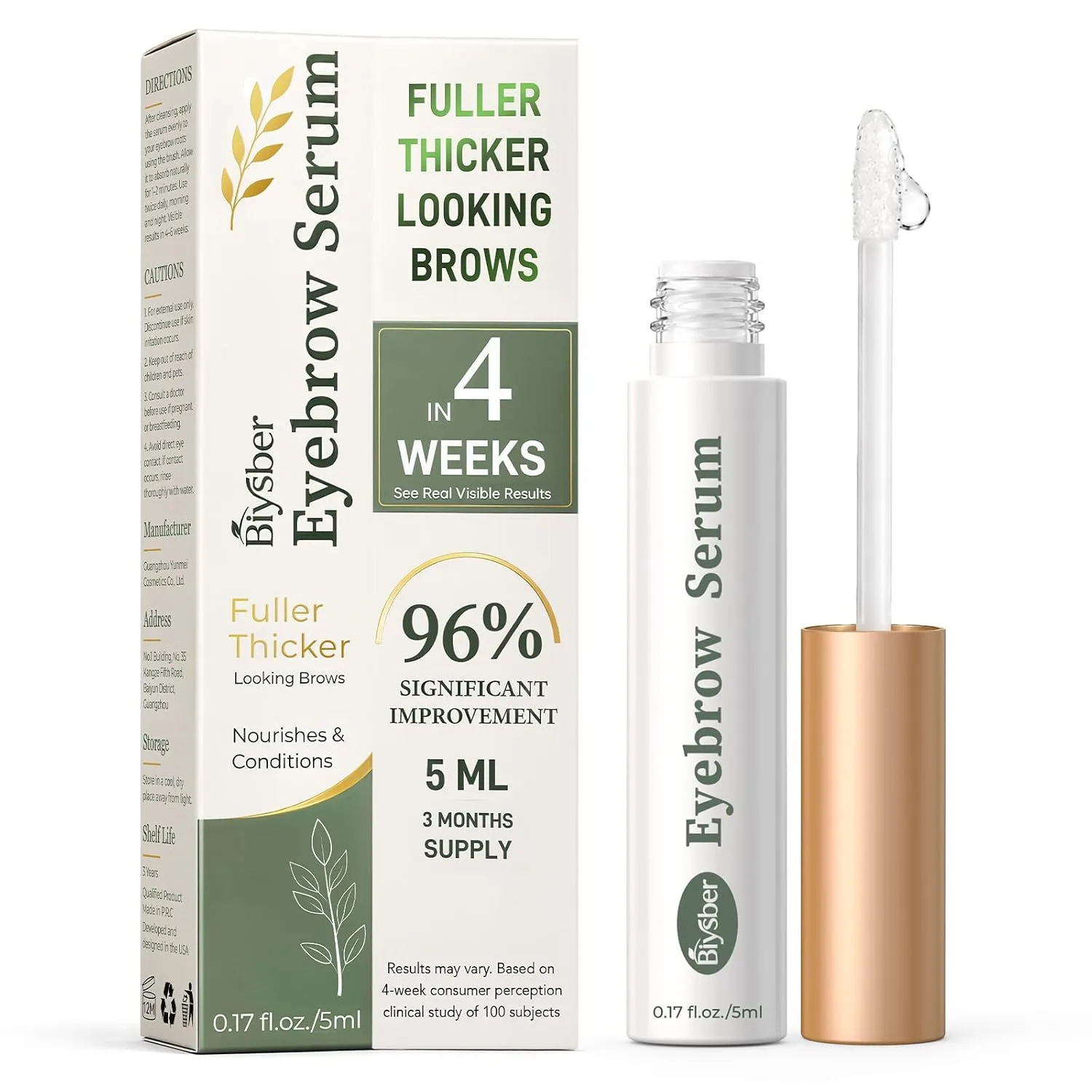 BIYSBER Eyebrow Growth Enhaning Eyelash Primer with Hyaluronic Acid