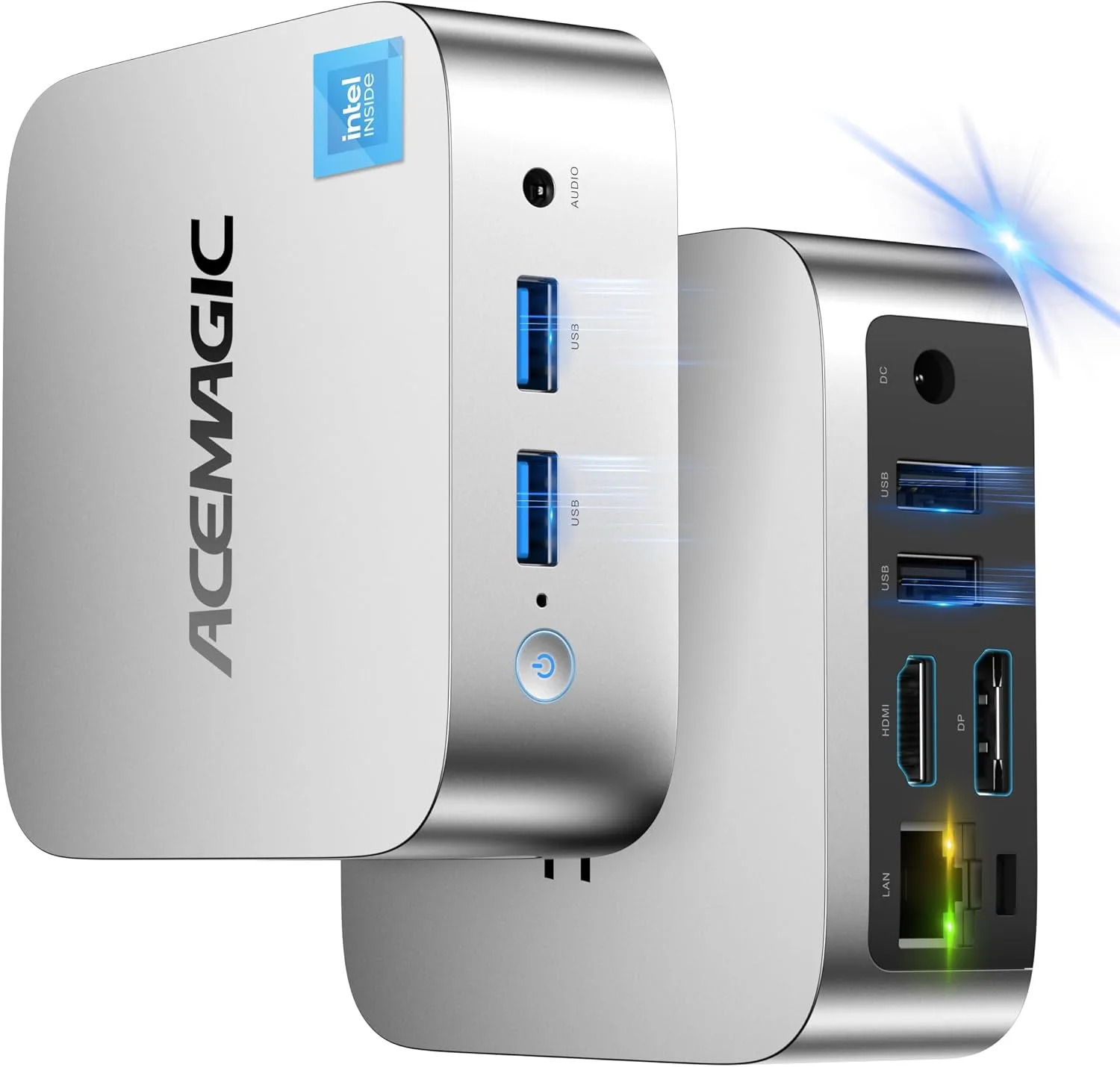 ACEMAGIC V1 Mini PC Computers, N97 16GB DDR4 RAM 1TB SSD Mini Computers, Mini Desktops Support Dual 4K, WiFi, Bluetooth, Small PC for Business Home Office