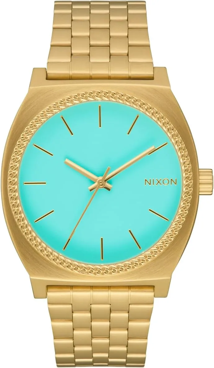 NIXON Time Teller A045 - 100m Water Resistant Men's Analog Fashion Watch (37mm Watch Face, 19.5mm-18mm Stainless Steel Band)