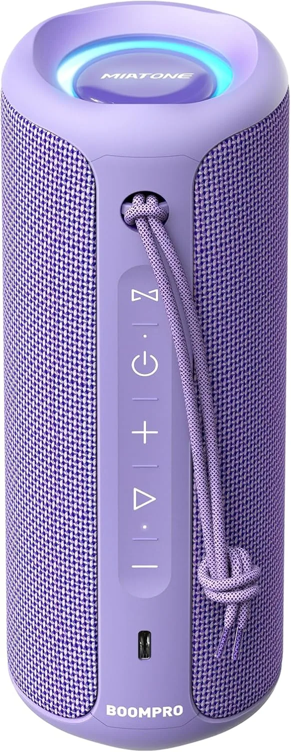 Boompro Bluetooth Speaker 36W Stereo Sound Bass Girl Woman Present - Purple