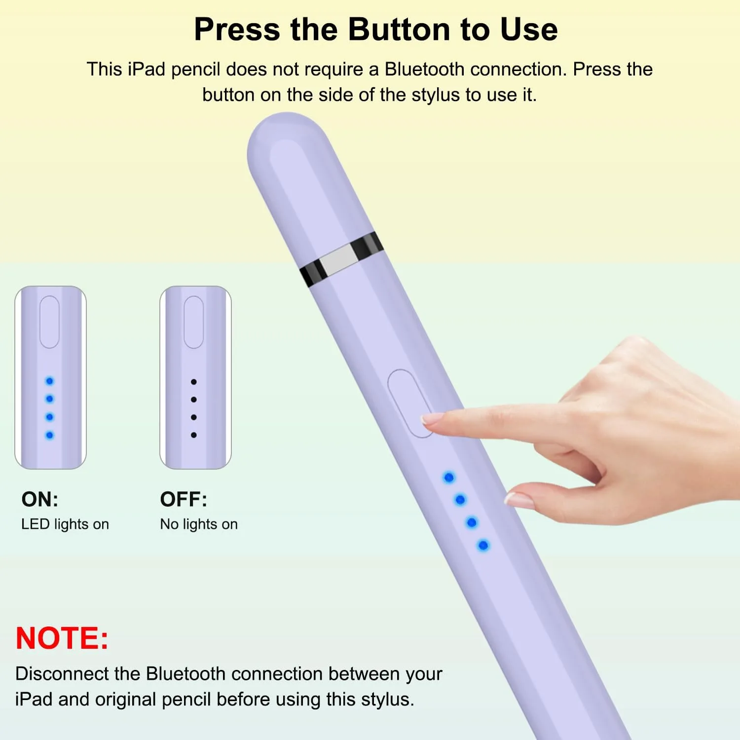 Pencil 1st Generation for iPad (2026-2018), iPad Pencil USB C Fast Charging