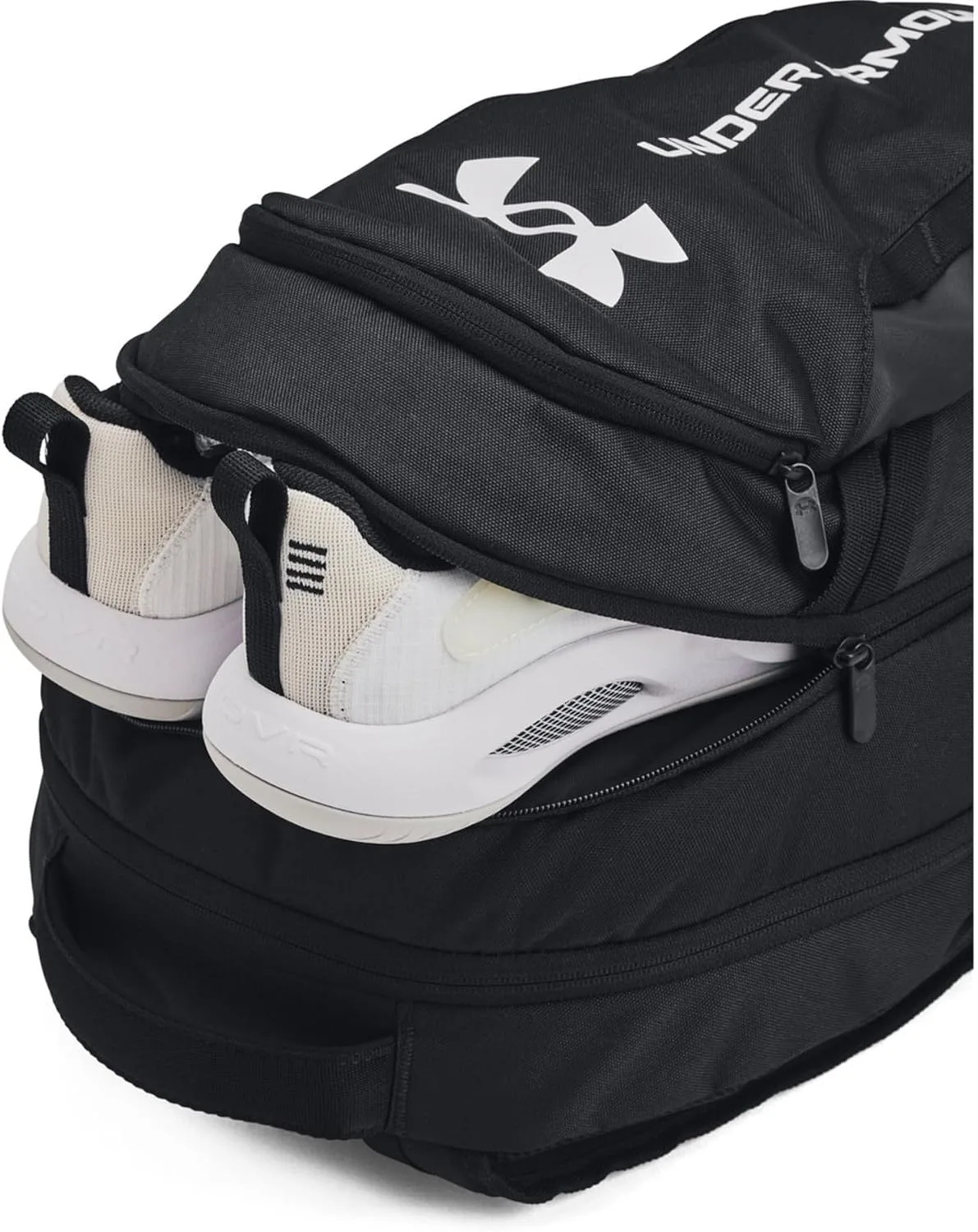 Under Armour Unisex Hustle 6.0 Backpack, 002 BLACK, OSFM