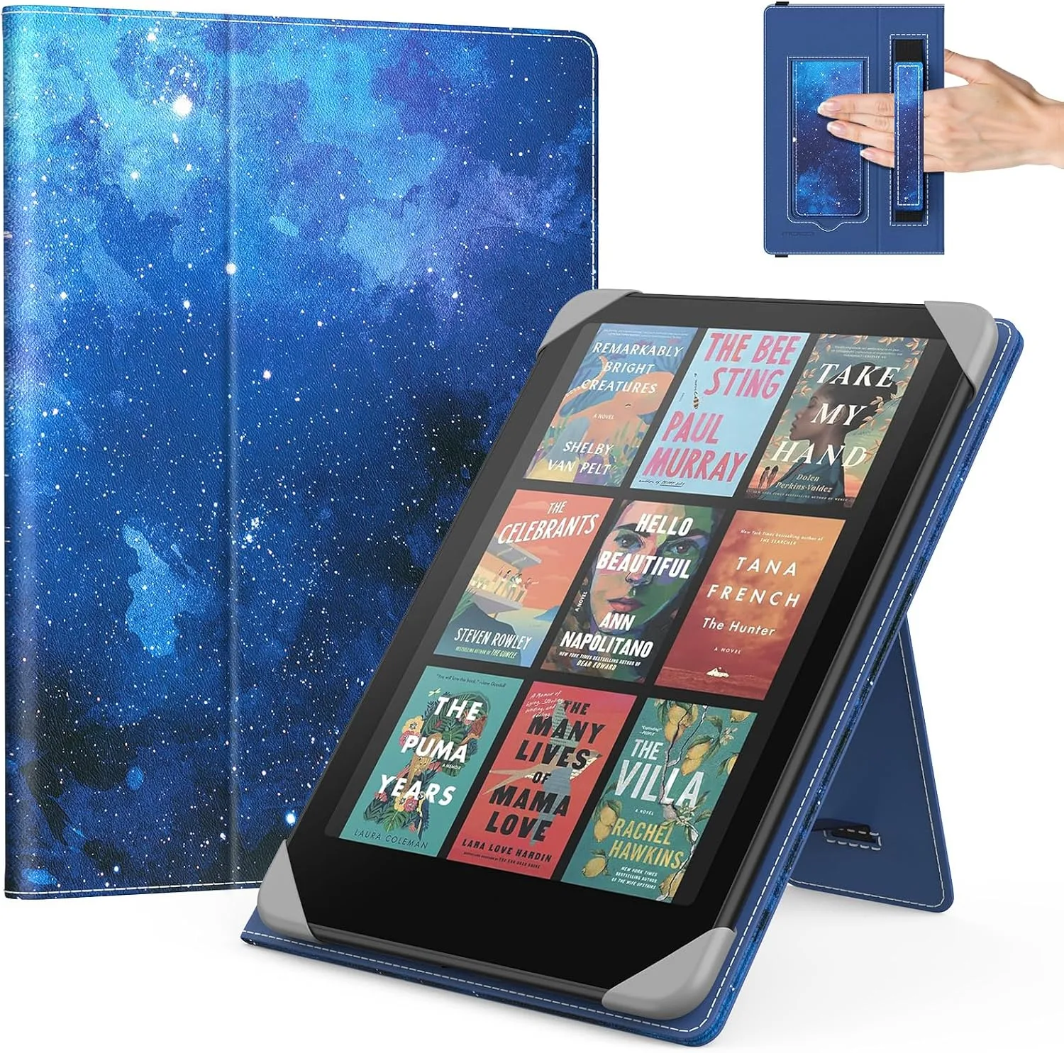 MoKo Universal Case for 6.8,7 Inch Paperwhite eReaders&Tablets,Starry