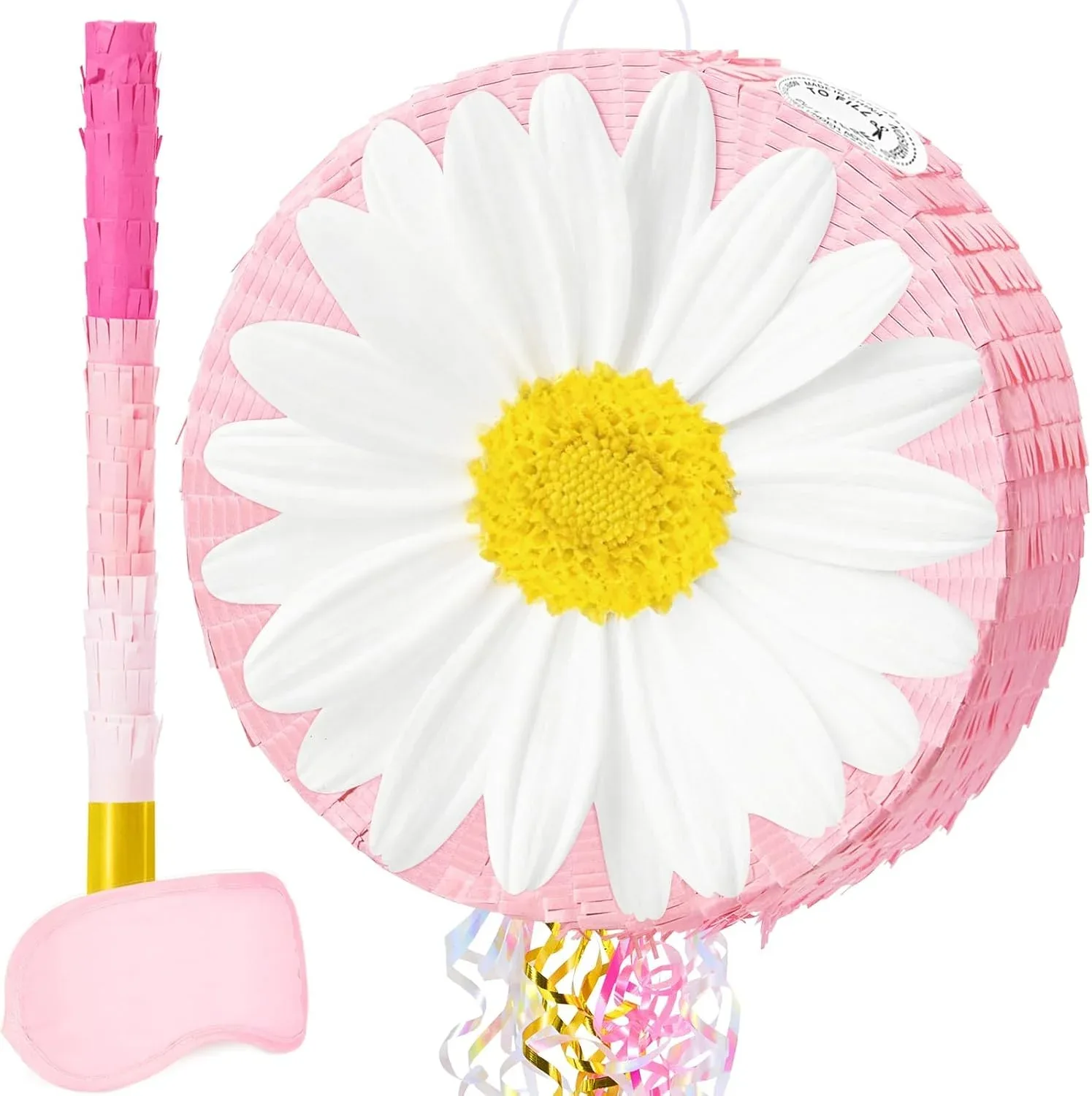 WERNNSAI Daisy Flower Piñata - Daisy Party Game Pink Flower, for Girls