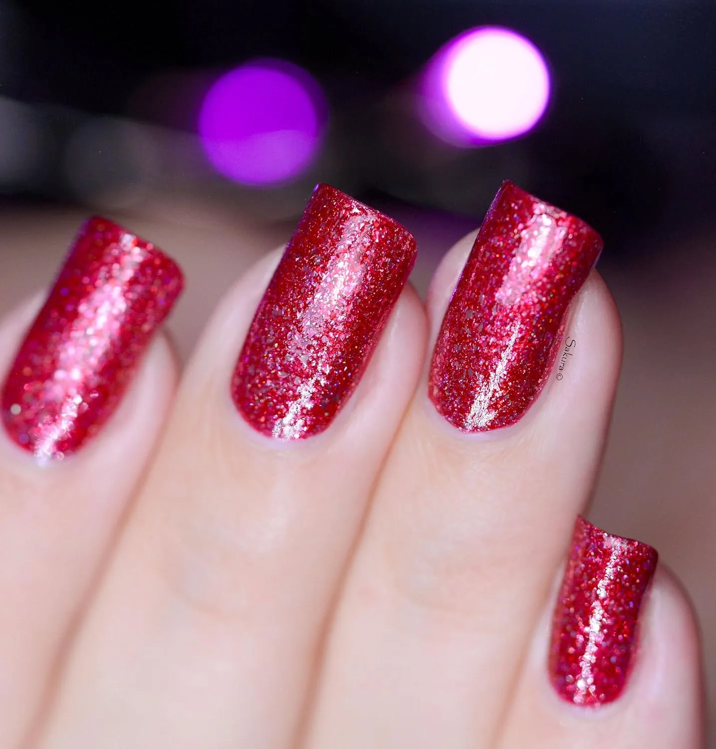 ILNP Cherry Luxe - Rich Red Holographic Nail Polish