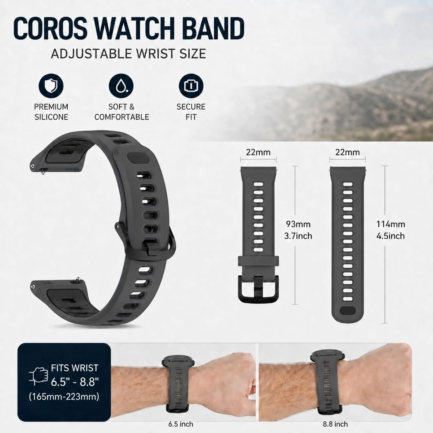 Watch Band for COROS PACE 3/PACE 4/PACE Pro