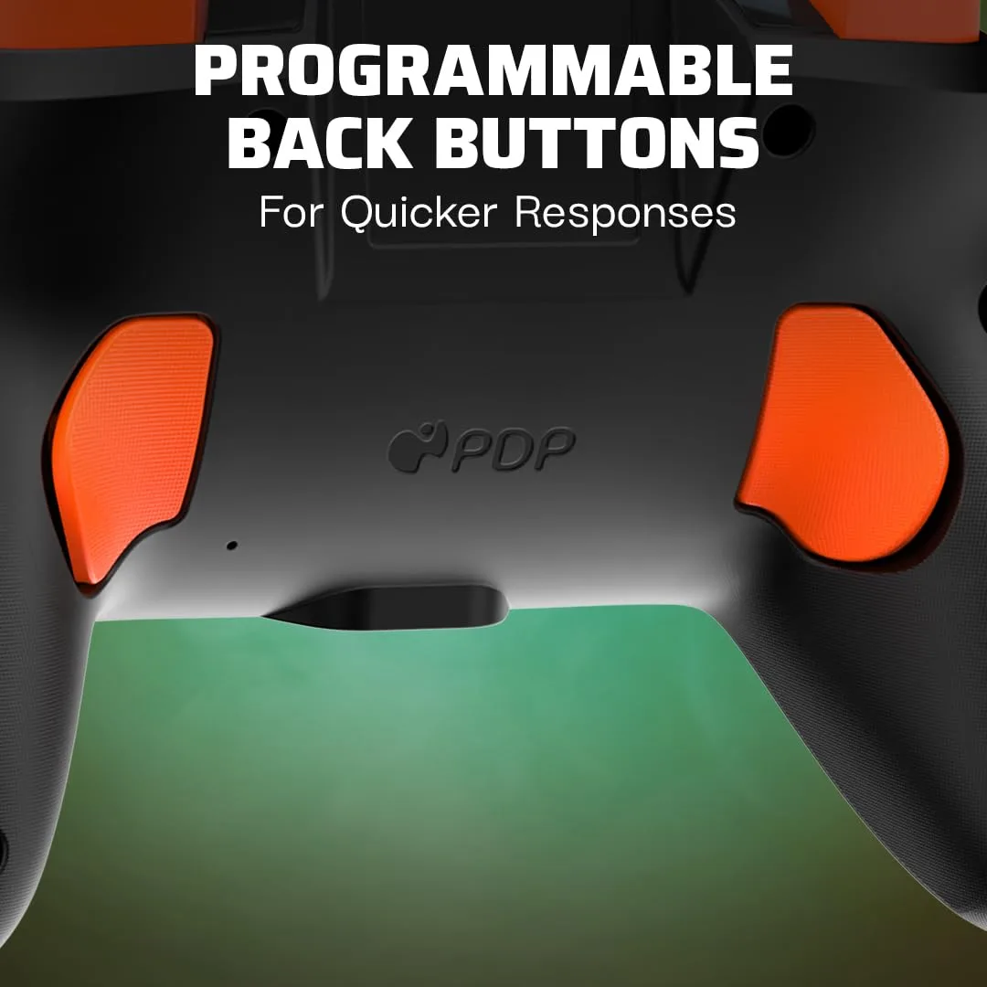 PDP REMATCH GLOW Wireless Nintendo Switch Pro Controller, Full Motion Controls – Licensed for Nintendo Switch. & Lite & OLED Model, Rechargeable Battery Power, Glow in the Dark: Blackout Bowser