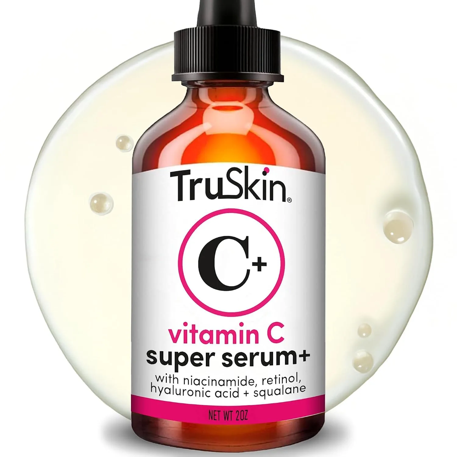 TruSkin Vitamin C+ Serum for Face with Retinol and Niacinamide - 2 fl oz