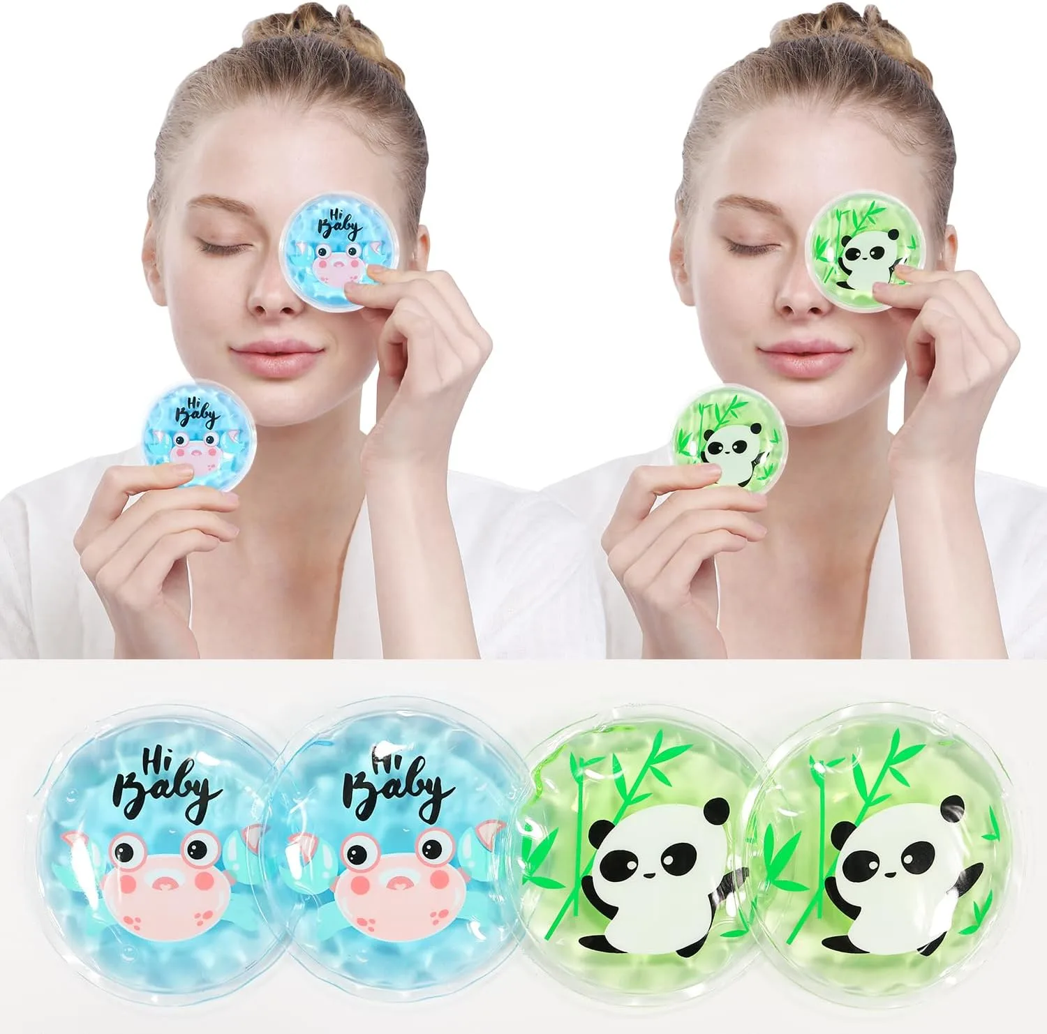 Hot and Cold Eye Pads, Reusable Eye Patches