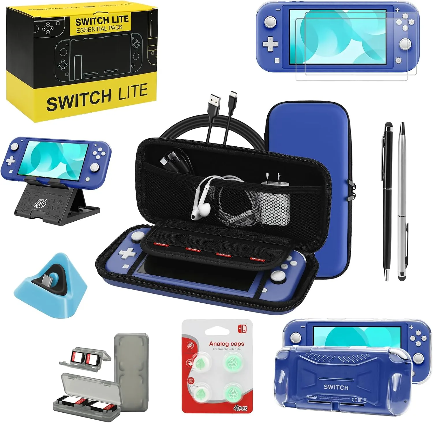 Switch Lite Case 16-in-1 Accessories Bundle for Nintendo Switch Lite (2019)