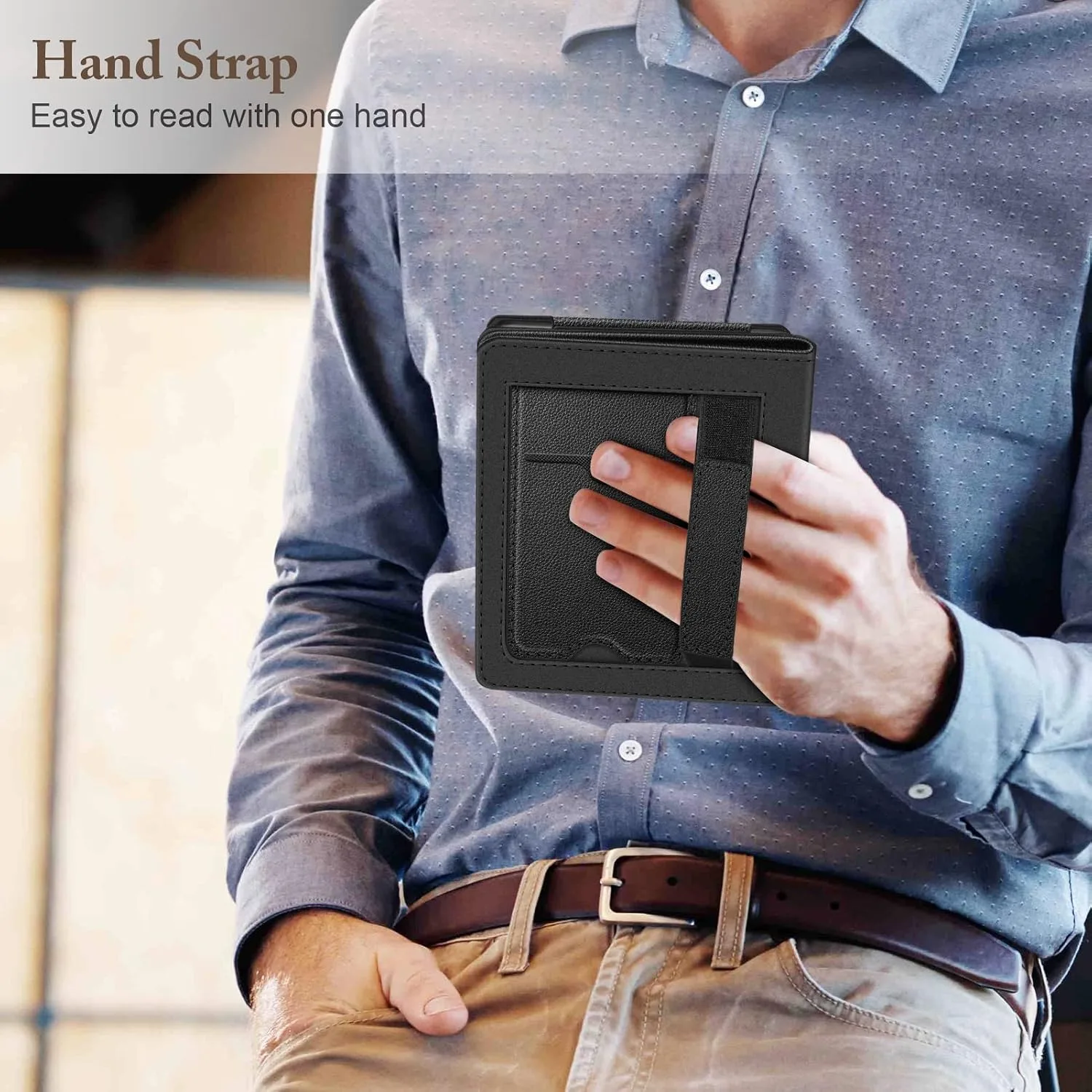 Fintie Stand Case for 6" Kobo Clara Colour/Kobo Clara BW/2E, Black