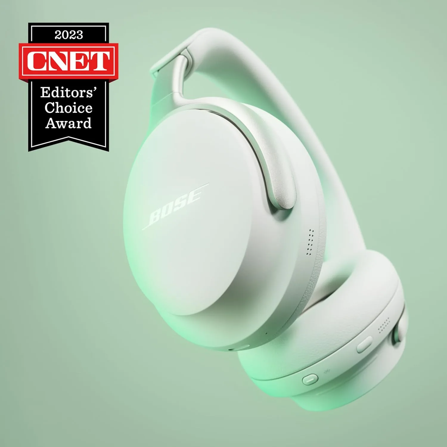 Bose QuietComfort Ultra Wireless Noise Cancelling Headphones with Spatial Audio, Over-The-Ear Headphones with Mic, Up to 24 Hours of Battery Life, White Smoke (Renewed)