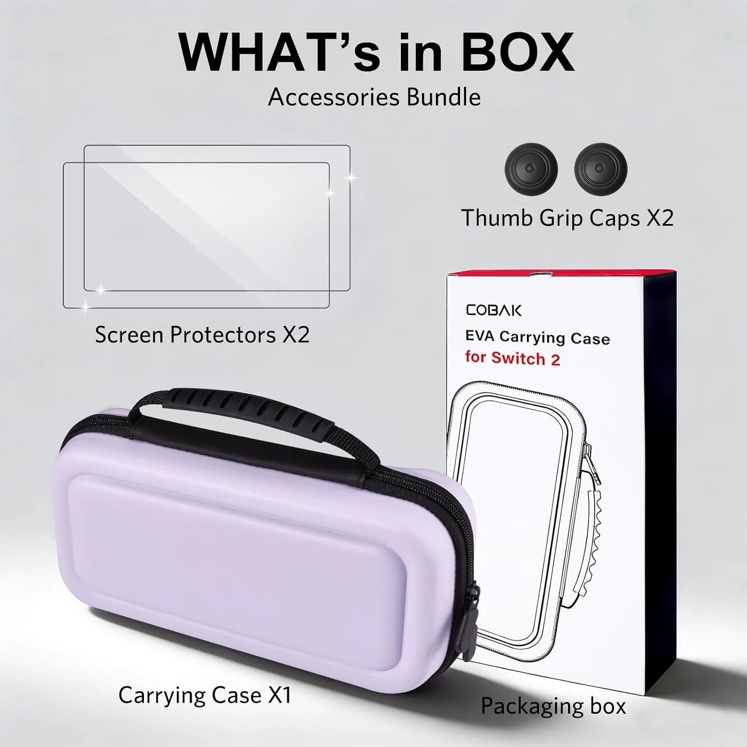 CoBak Large Capacity Carrying Case for Nintendo Switch 2 (2025)