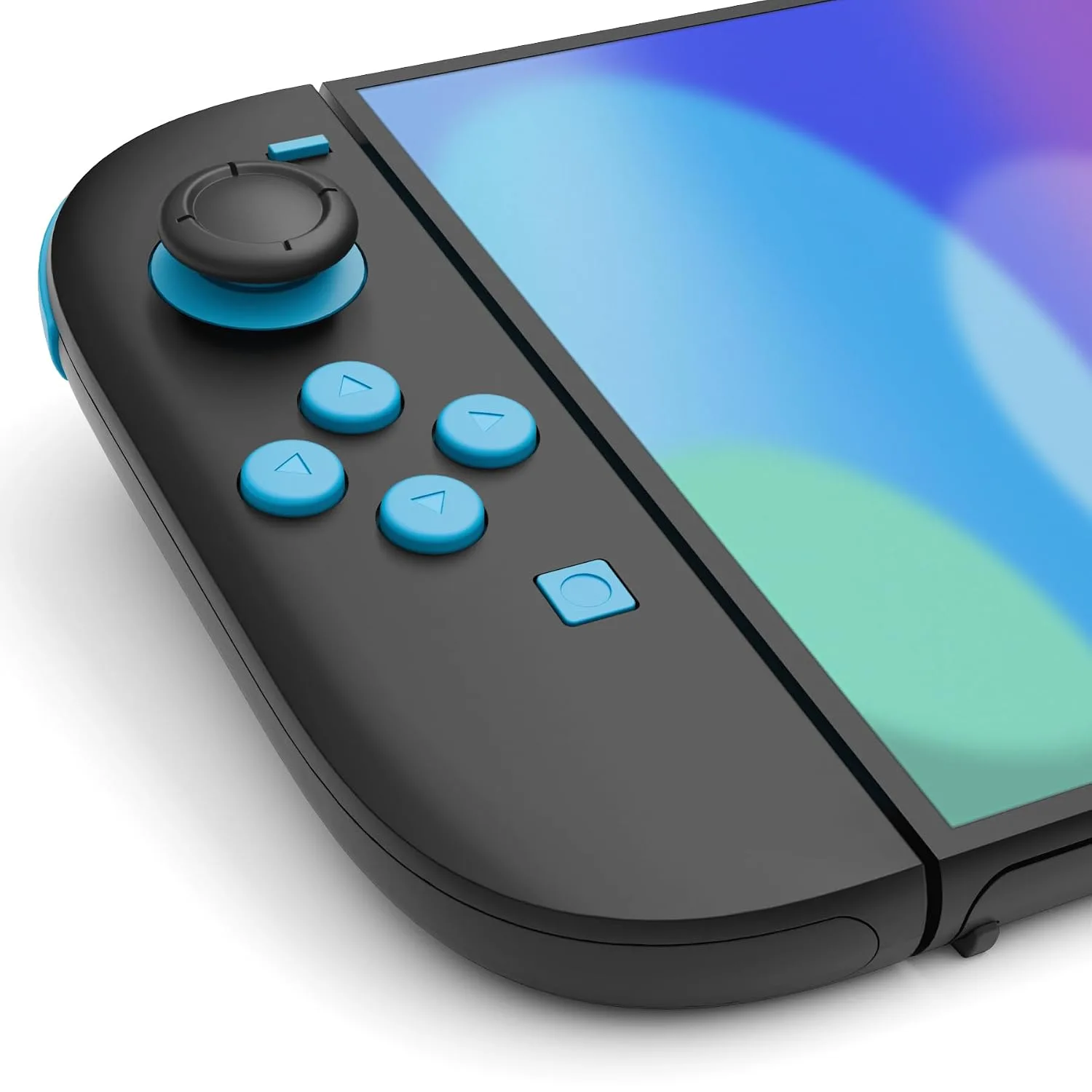 eXtremeRate DIY Replacement Full Set Buttons for Joycon 2, Custom ABXY Direction Keys Dpad + - C Home Capture Release L R ZR ZL Trigger Buttons for Nintendo Switch 2 Controller - Blue & Orange