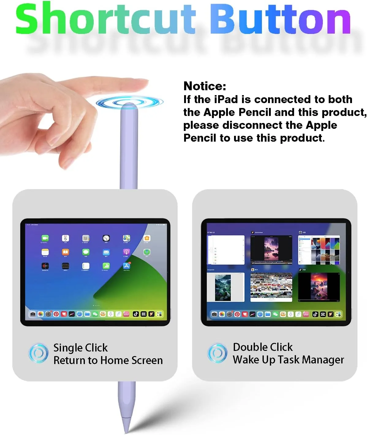 Gnanlen iPad Pencil 2nd Generation with Magnetic Wireless Charging, Same as Apple Pencil 2nd Generation,The Pen Compatible with iPad Pro 11 in 1/2/3/4,iPad Pro 12.9 in 3/4/5/6,iPad Air 4/5,iPad mini